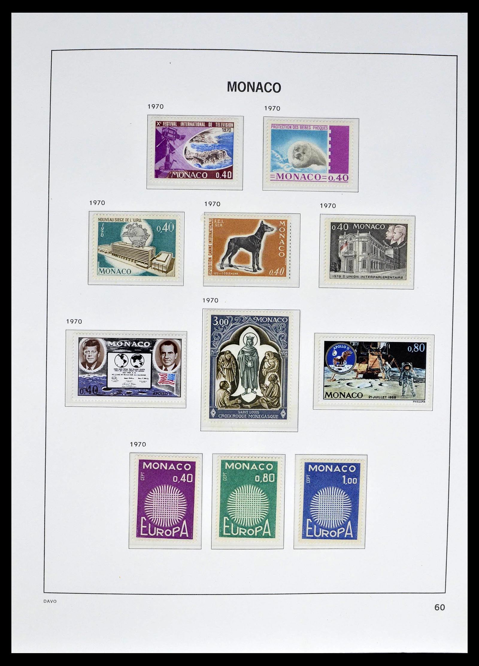 39110 0086 - Stamp collection 39110 Monaco complete 1885-1994.