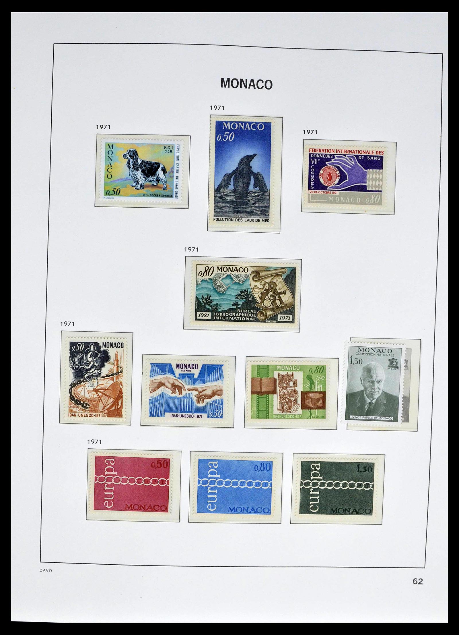 39110 0088 - Stamp collection 39110 Monaco complete 1885-1994.