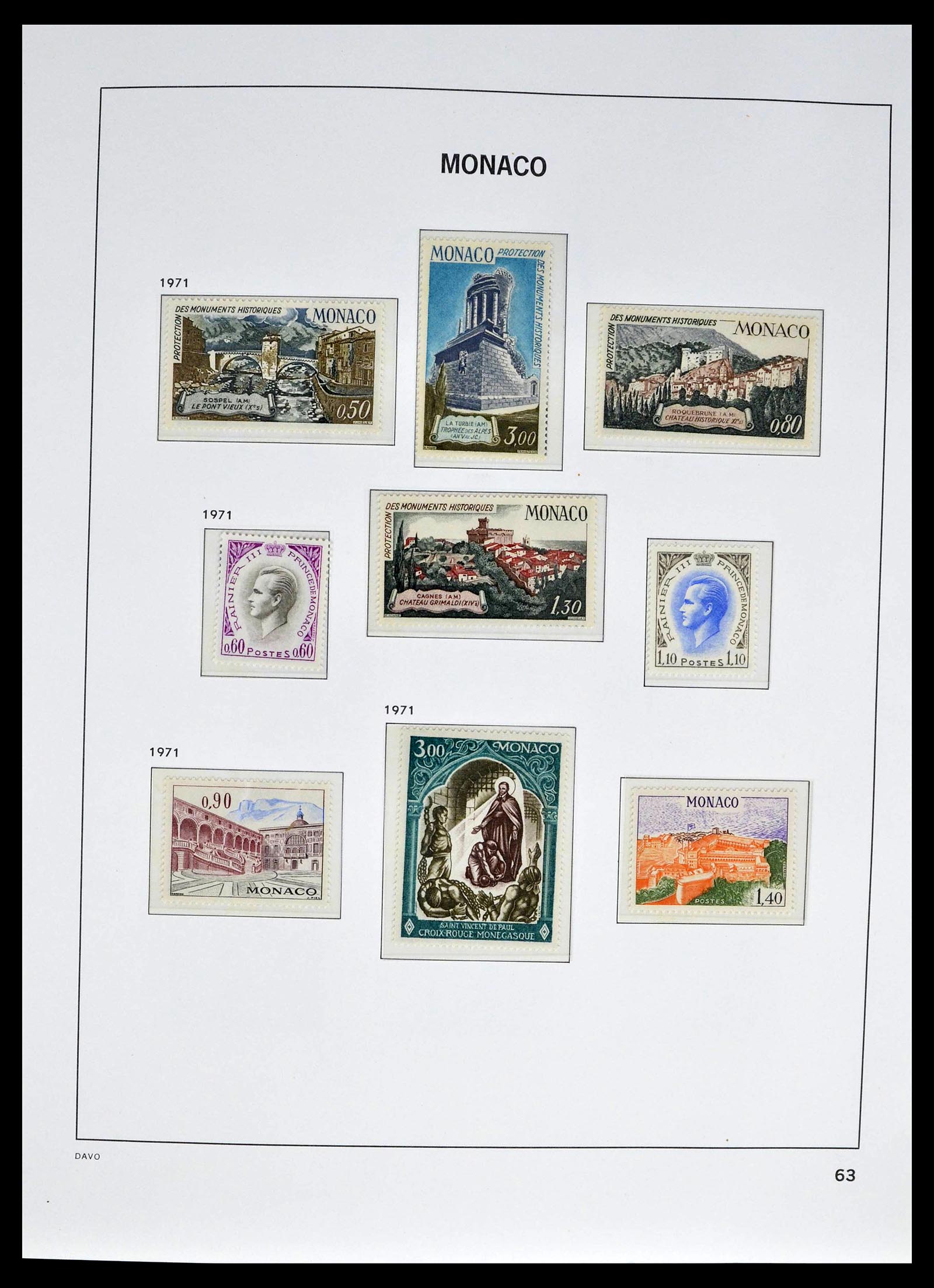 39110 0089 - Stamp collection 39110 Monaco complete 1885-1994.