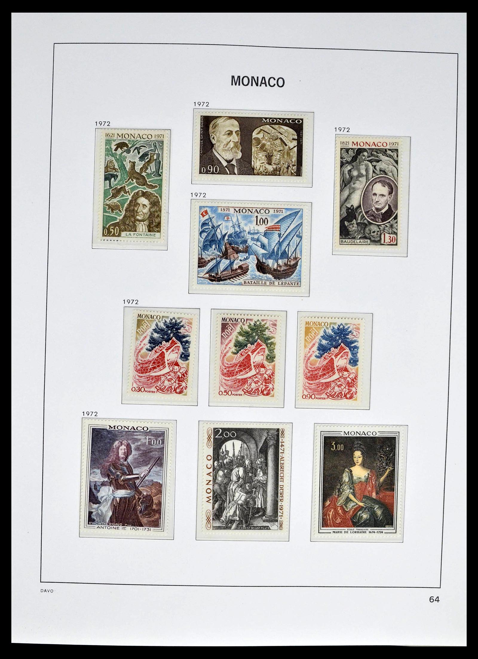 39110 0090 - Stamp collection 39110 Monaco complete 1885-1994.