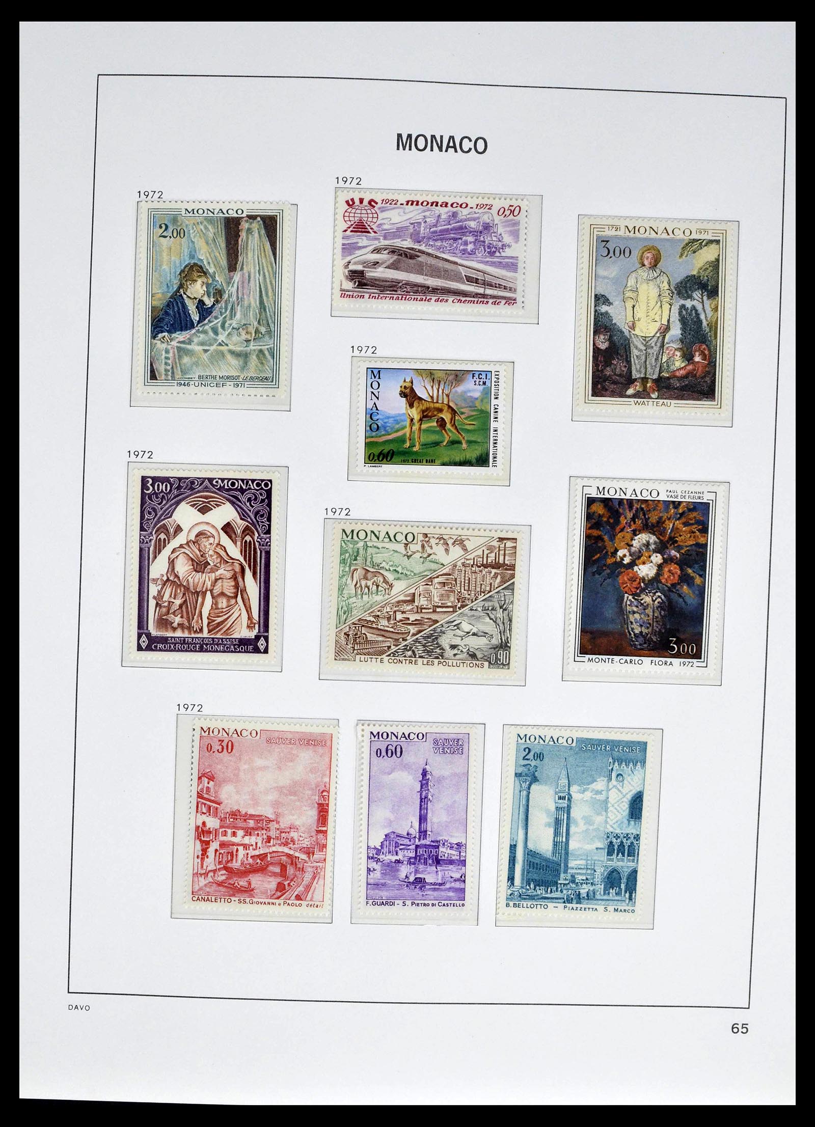 39110 0091 - Stamp collection 39110 Monaco complete 1885-1994.