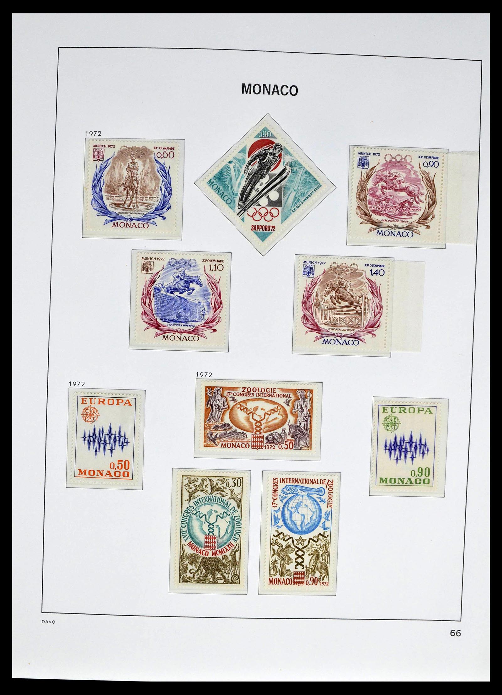 39110 0092 - Stamp collection 39110 Monaco complete 1885-1994.