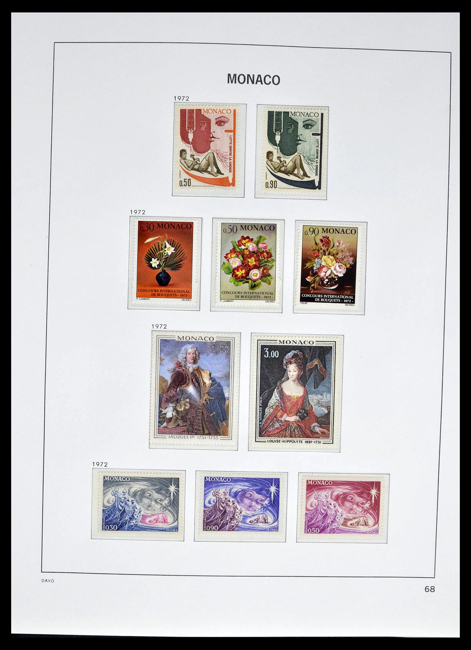 39110 0094 - Stamp collection 39110 Monaco complete 1885-1994.