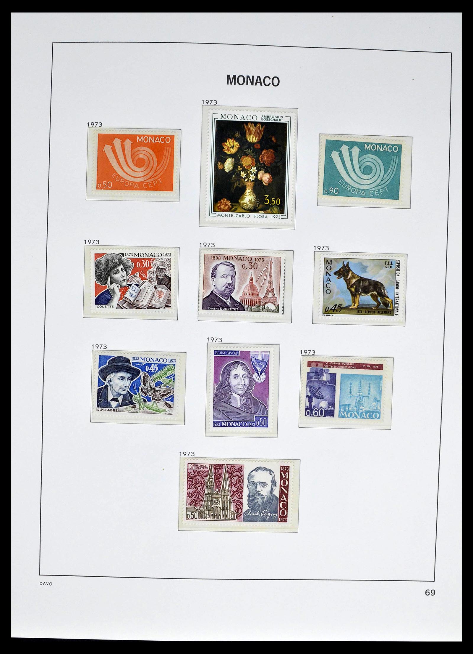 39110 0095 - Stamp collection 39110 Monaco complete 1885-1994.