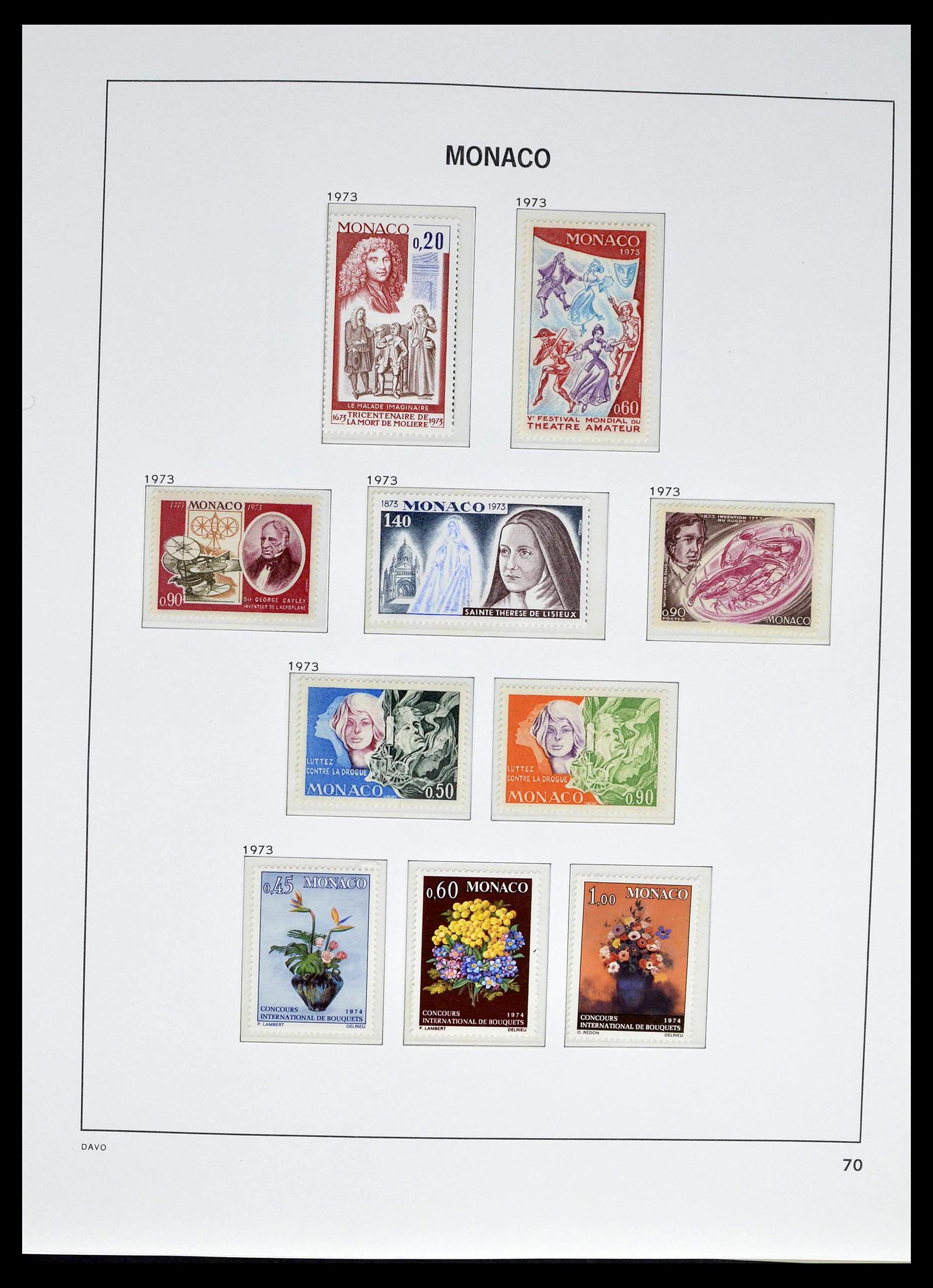 39110 0096 - Stamp collection 39110 Monaco complete 1885-1994.