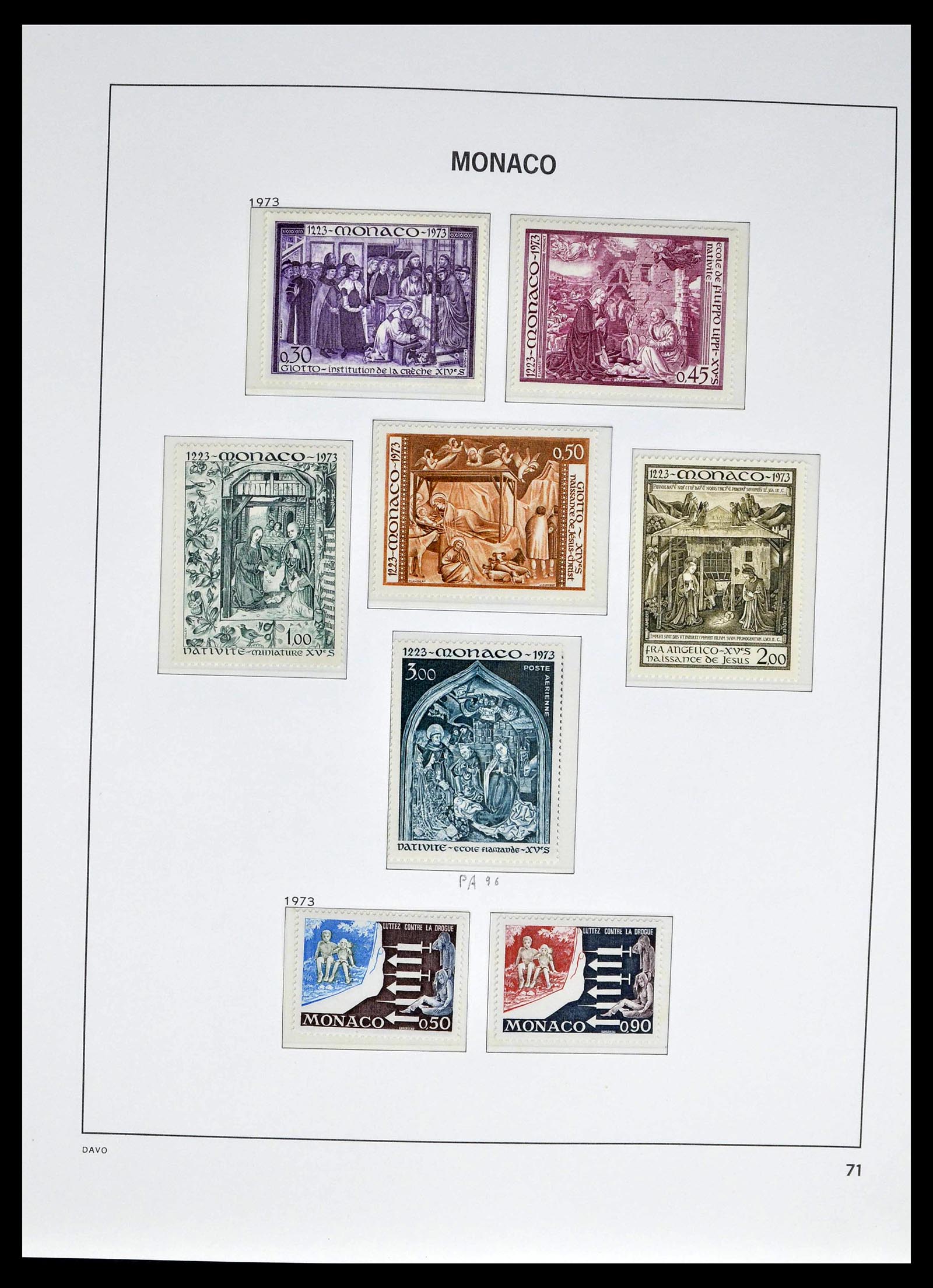 39110 0097 - Stamp collection 39110 Monaco complete 1885-1994.