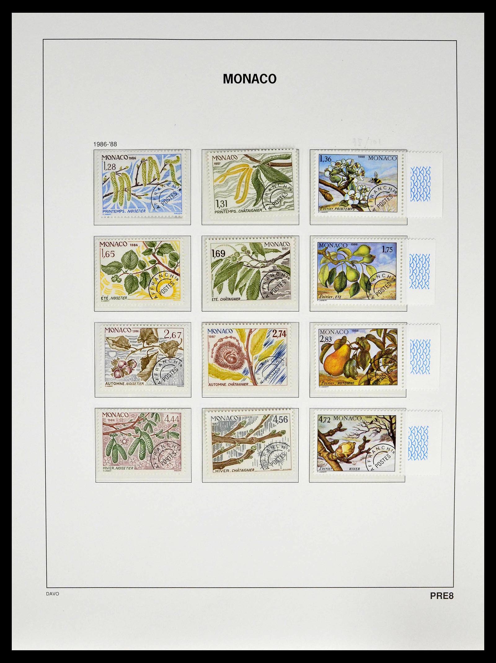 39110 0206 - Stamp collection 39110 Monaco complete 1885-1994.