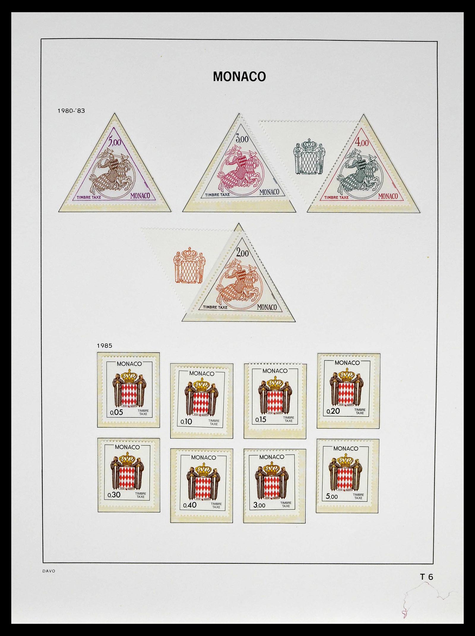 39110 0209 - Stamp collection 39110 Monaco complete 1885-1994.