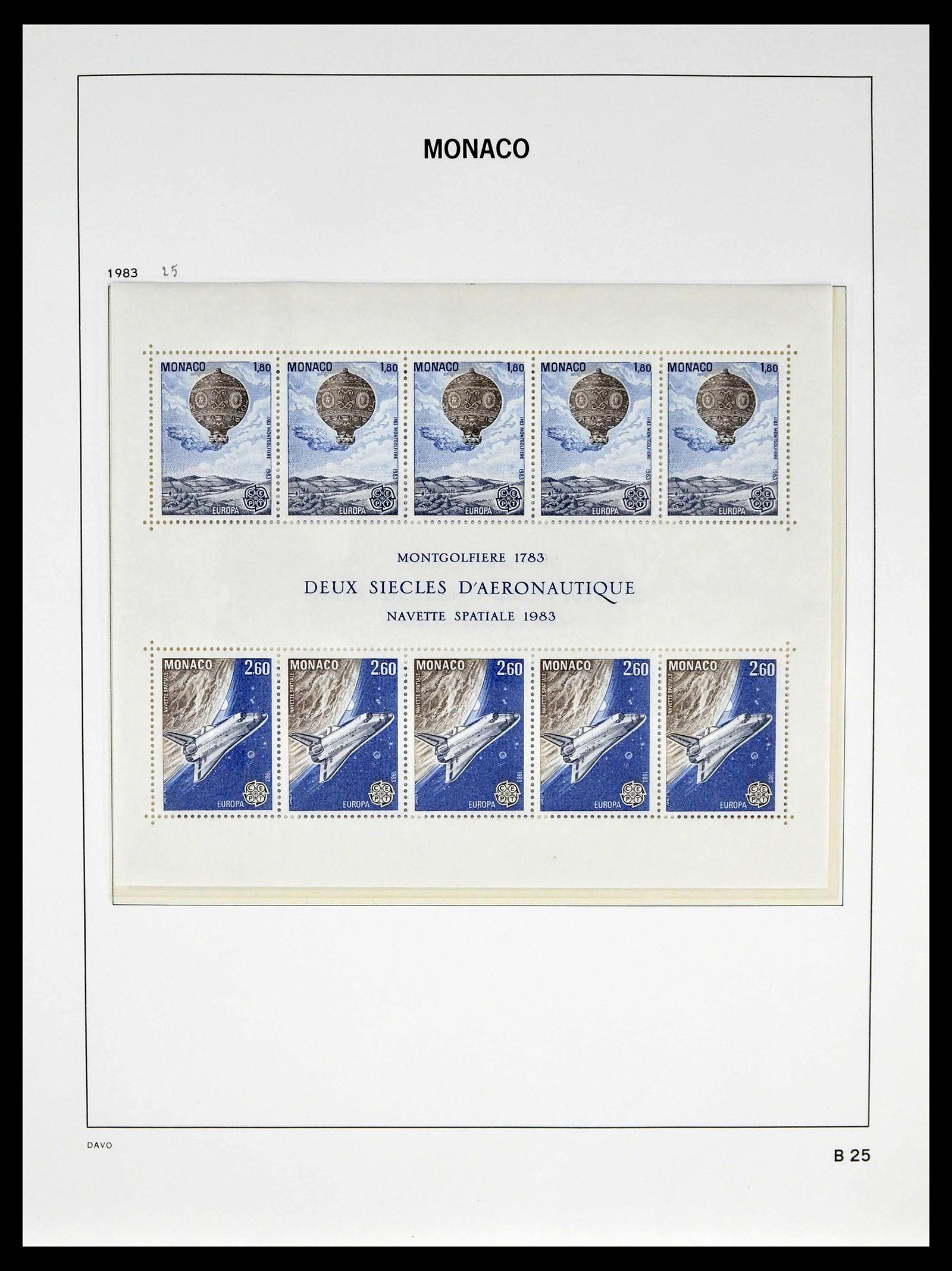 39110 0212 - Stamp collection 39110 Monaco complete 1885-1994.