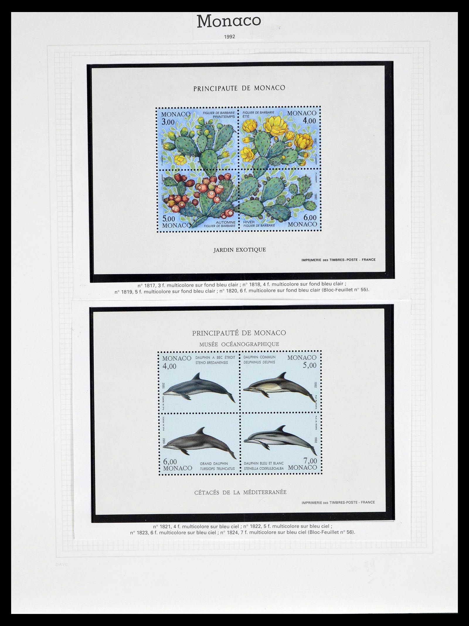 39110 0237 - Stamp collection 39110 Monaco complete 1885-1994.