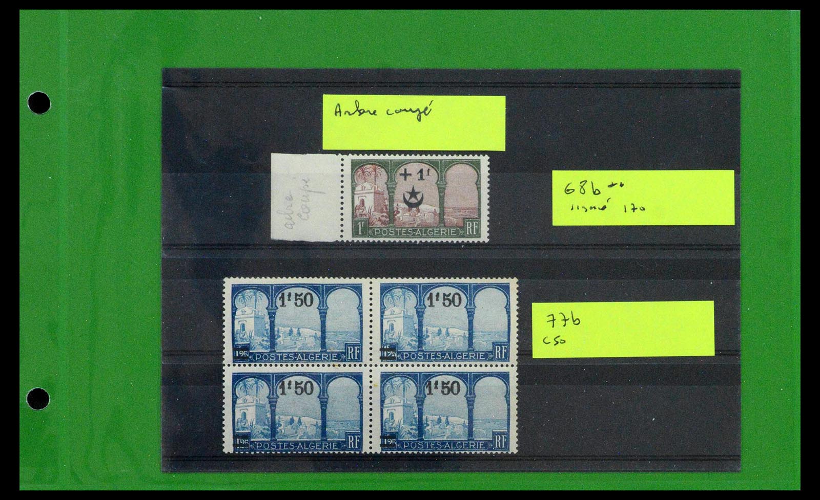 39114 0001 - Postzegelverzameling 39114 Algerije variëteiten 1926-1950.