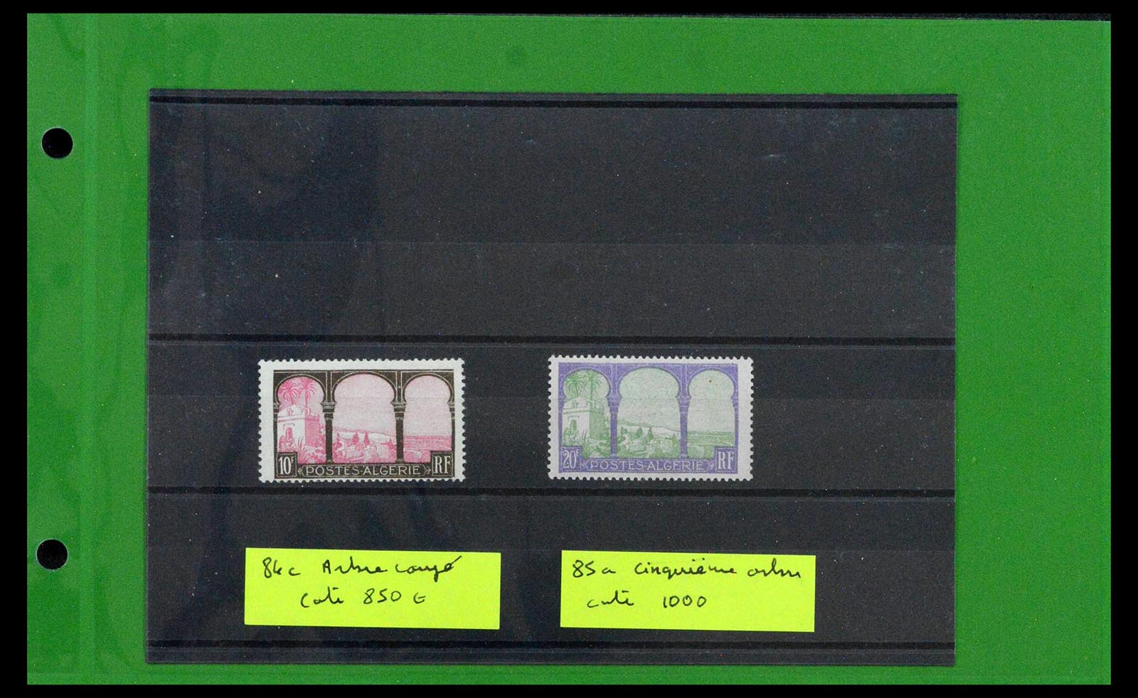 39114 0004 - Postzegelverzameling 39114 Algerije variëteiten 1926-1950.