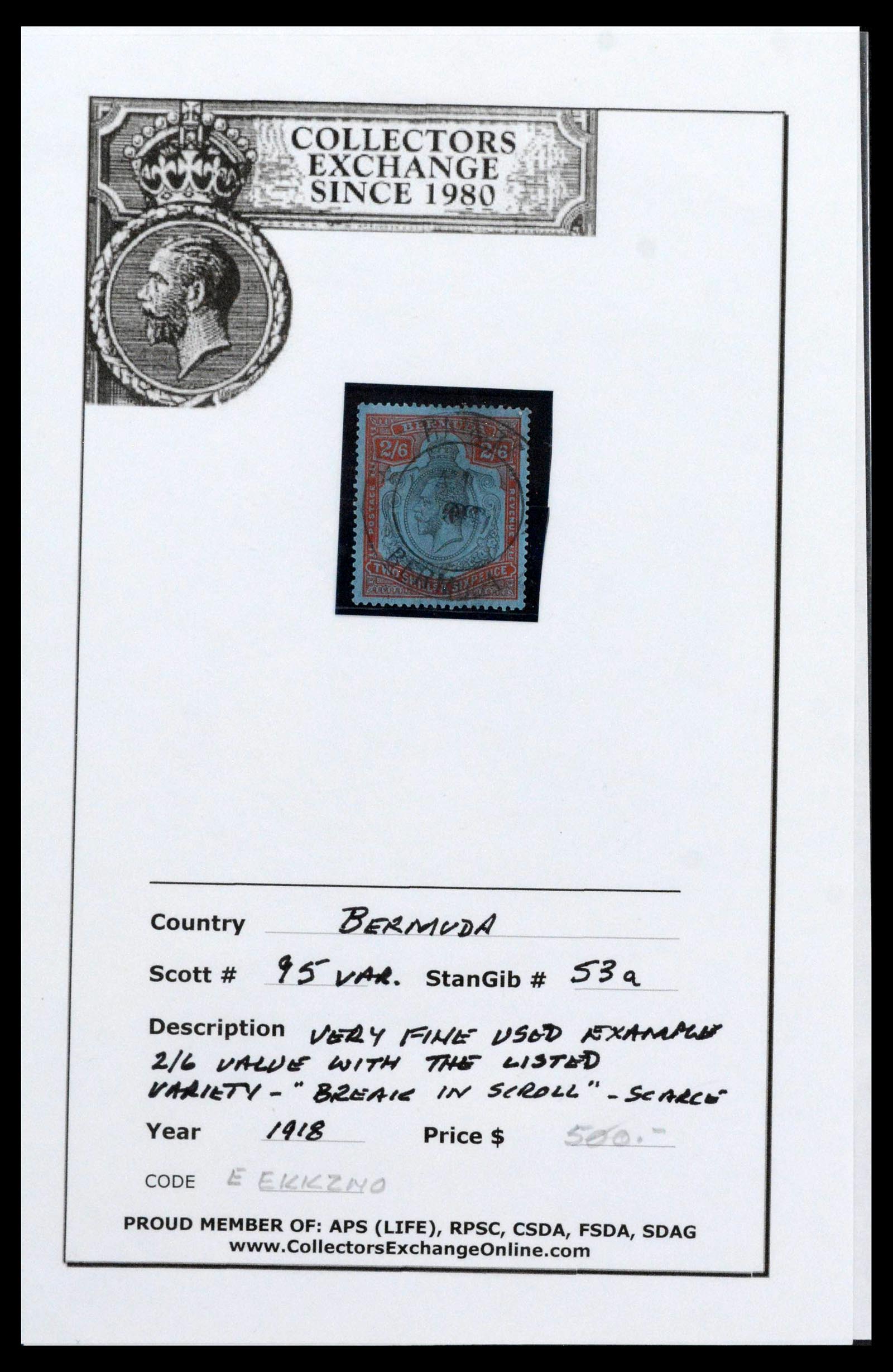 39118 0004 - Postzegelverzameling 39118 Bermuda 1875-1953.