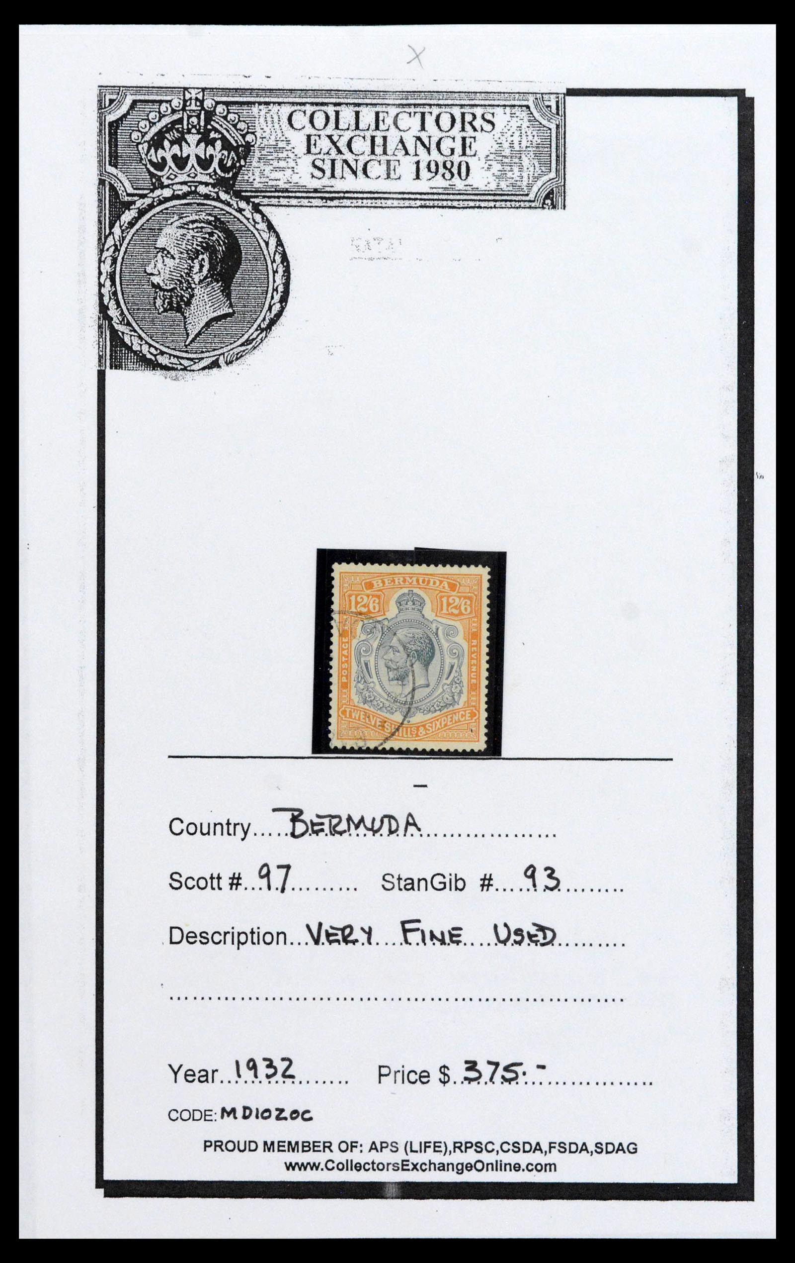 39118 0005 - Postzegelverzameling 39118 Bermuda 1875-1953.
