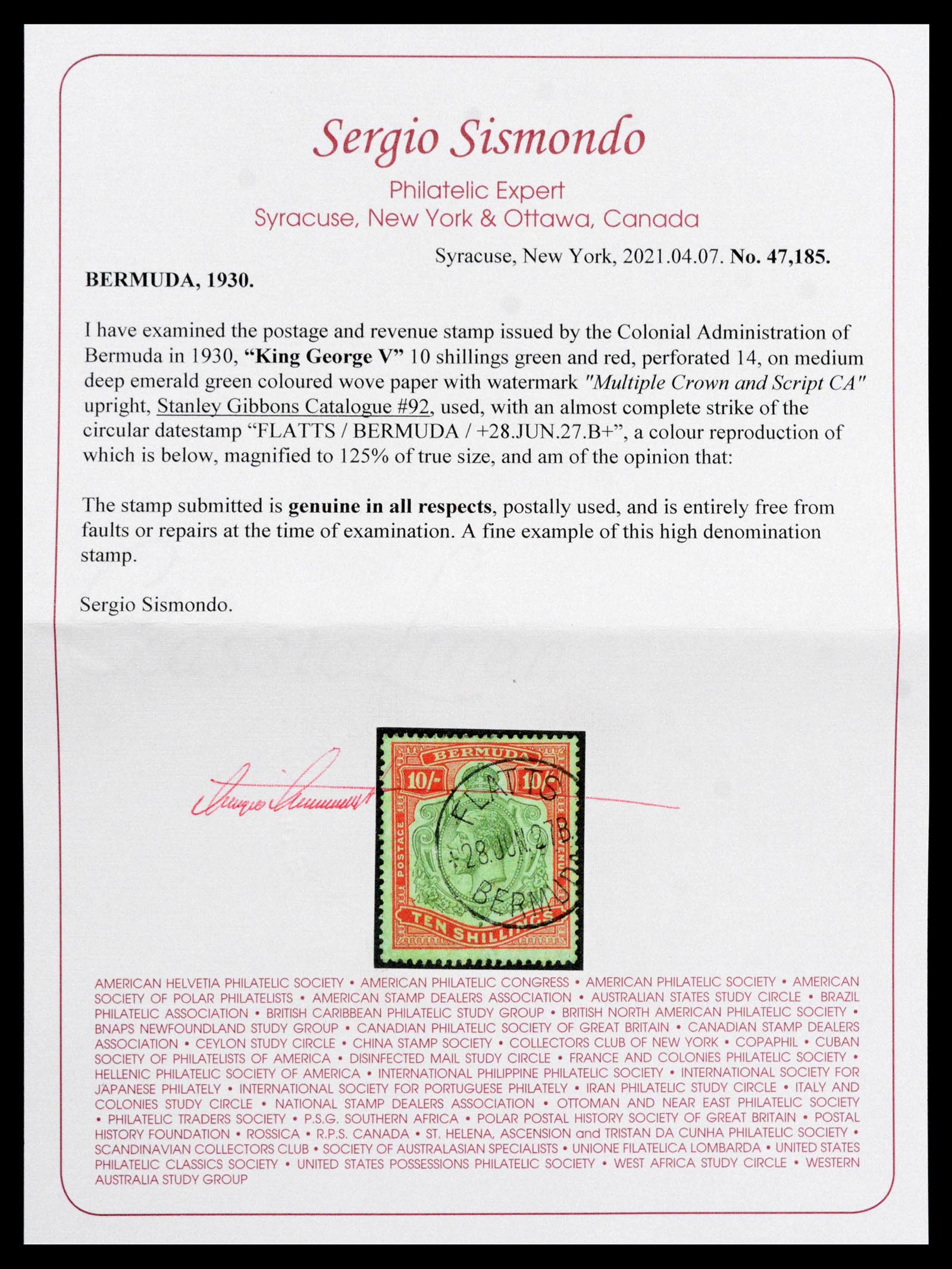 39118 0007 - Postzegelverzameling 39118 Bermuda 1875-1953.