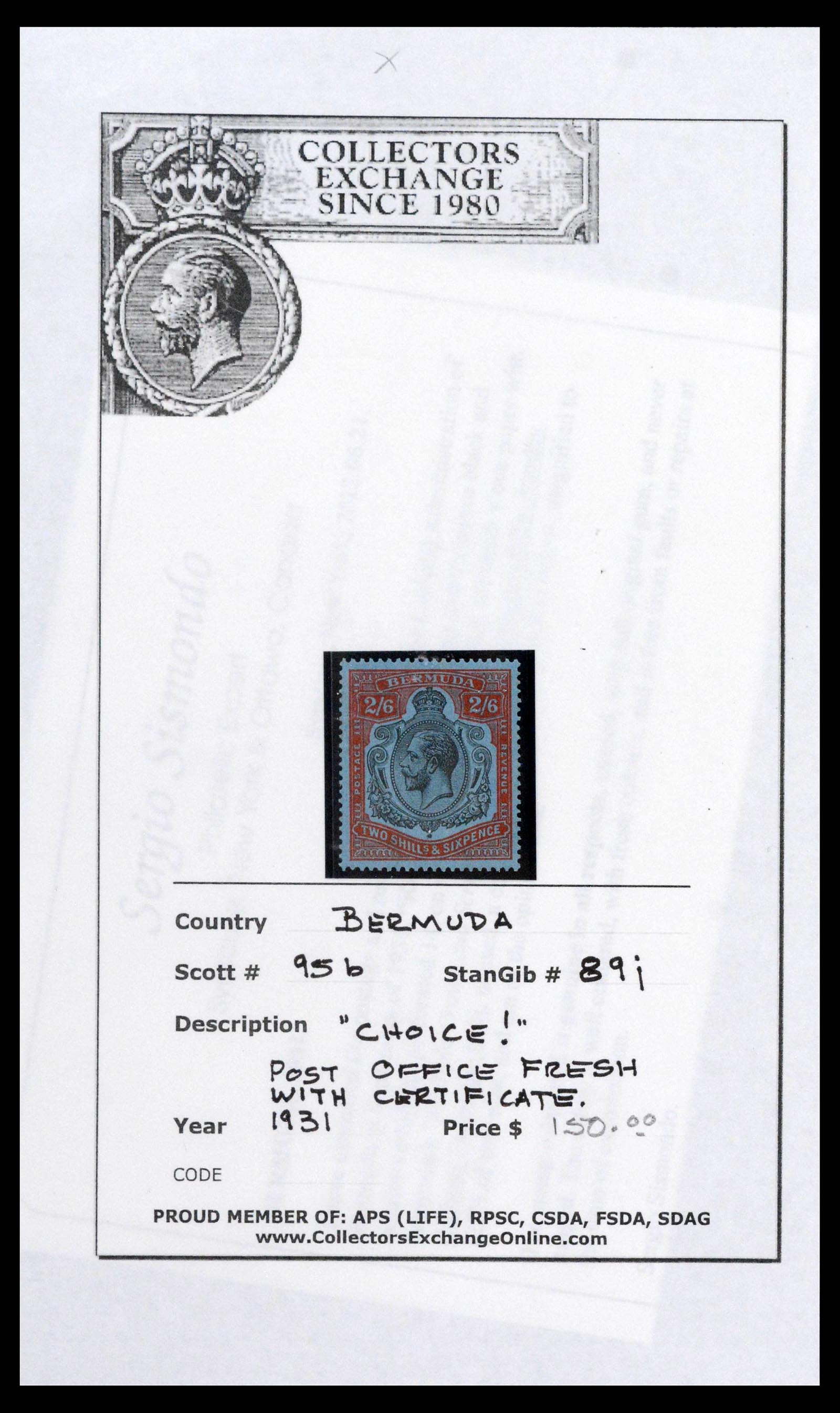 39118 0008 - Postzegelverzameling 39118 Bermuda 1875-1953.