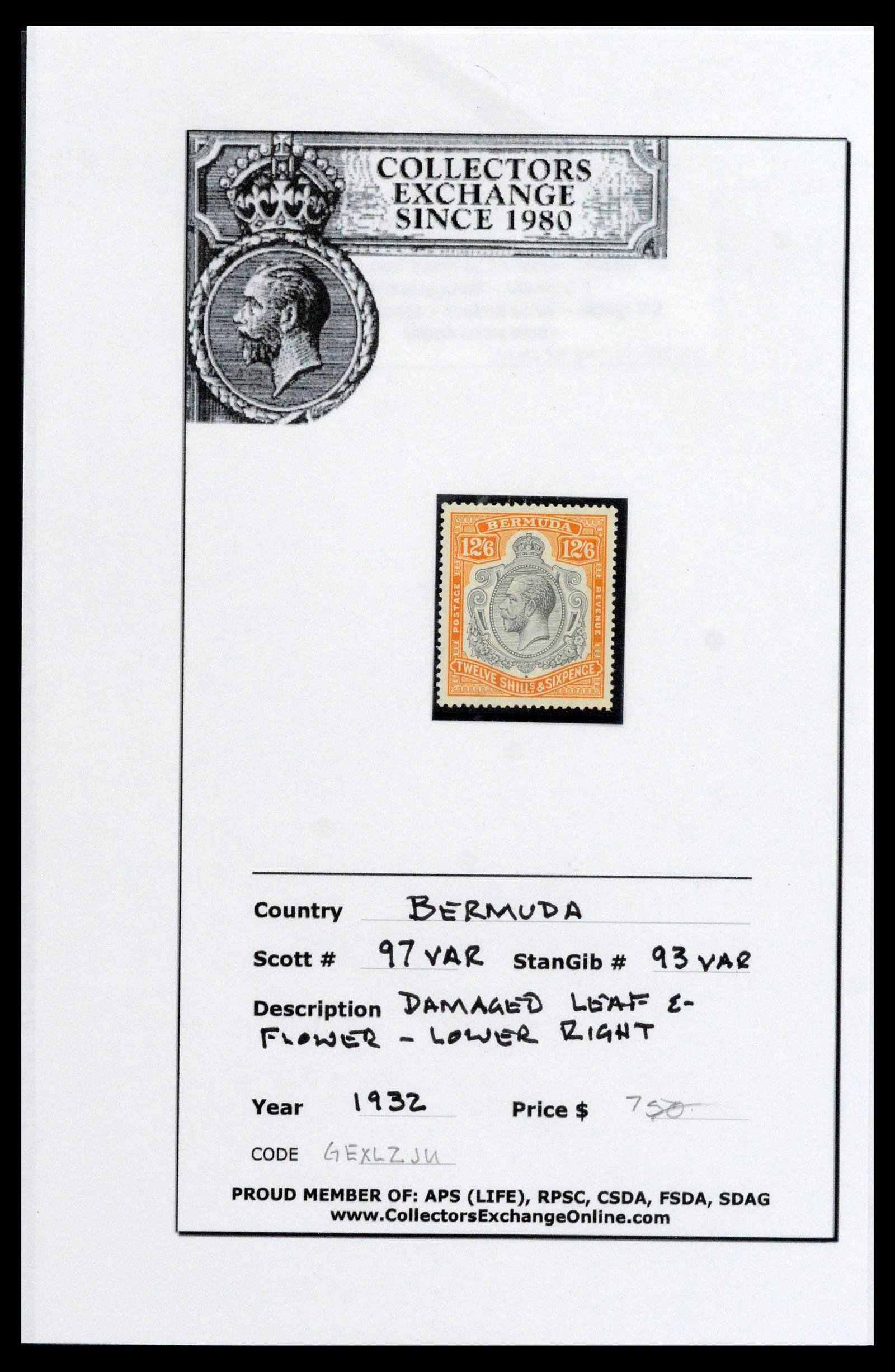 39118 0011 - Stamp collection 39118 Bermuda 1875-1953.