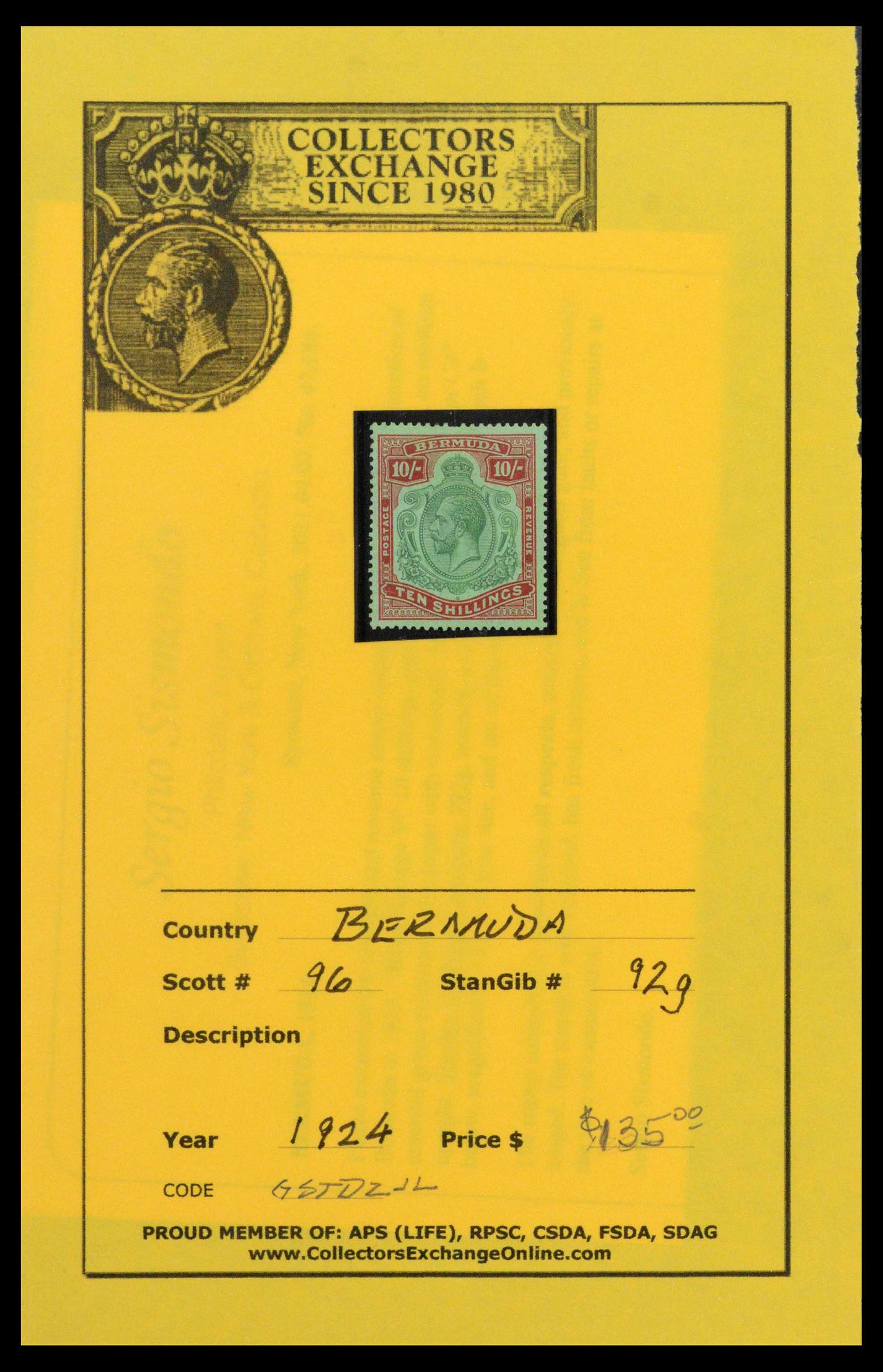 39118 0012 - Postzegelverzameling 39118 Bermuda 1875-1953.