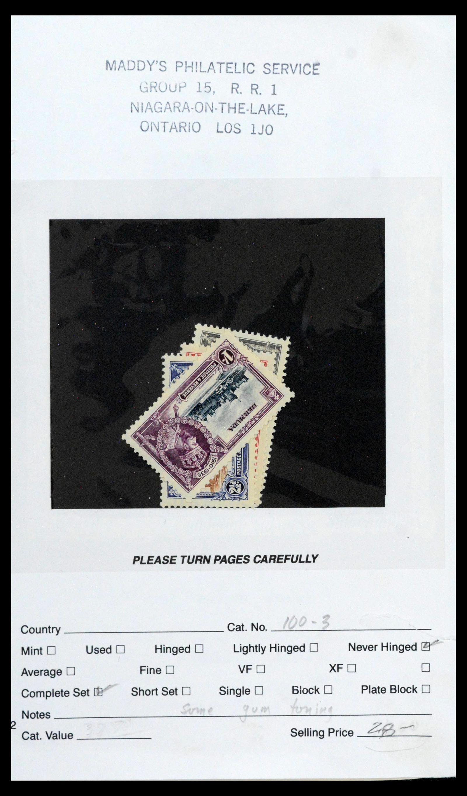 39118 0014 - Postzegelverzameling 39118 Bermuda 1875-1953.