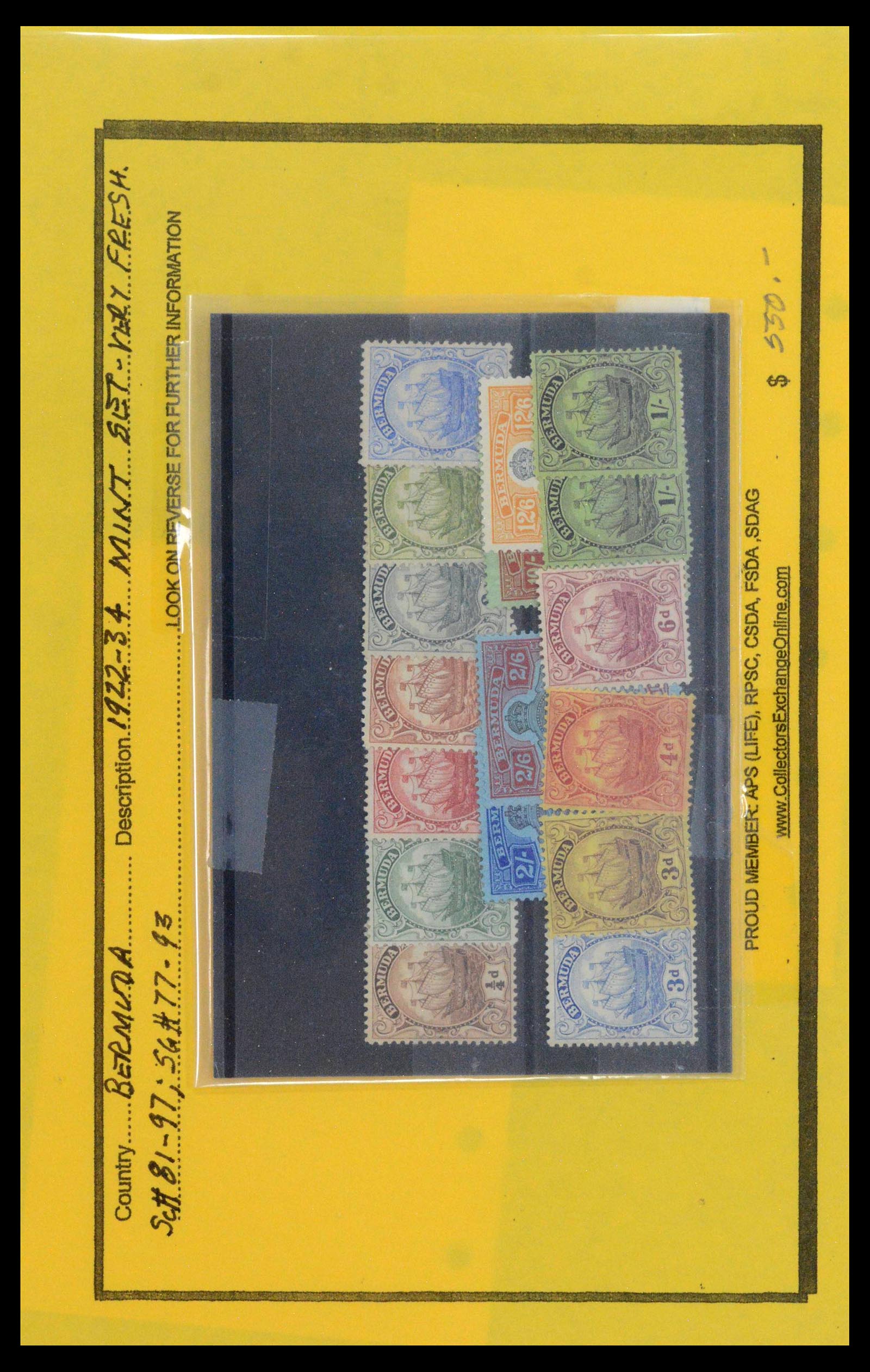 39118 0020 - Postzegelverzameling 39118 Bermuda 1875-1953.