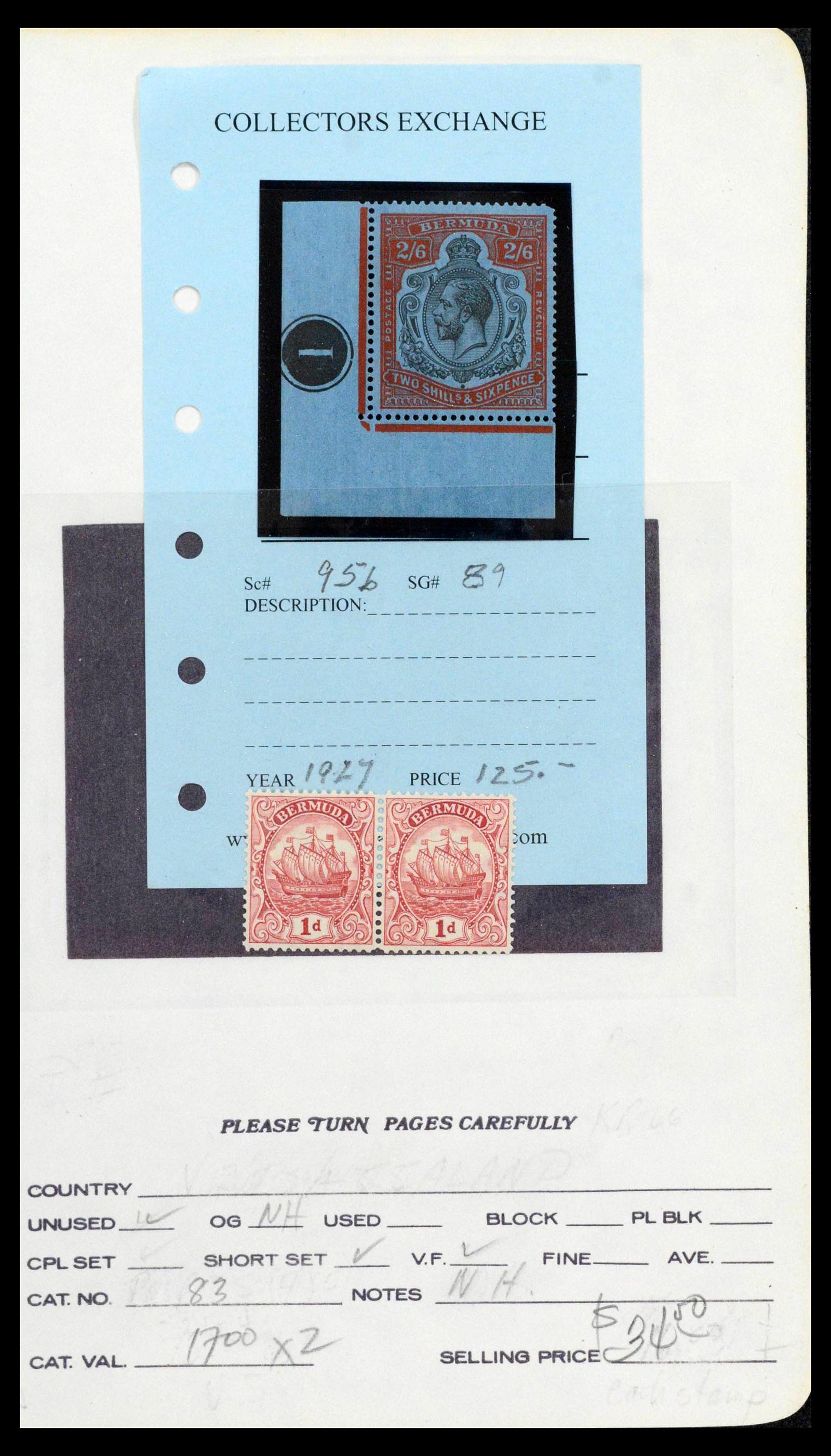 39118 0023 - Stamp collection 39118 Bermuda 1875-1953.