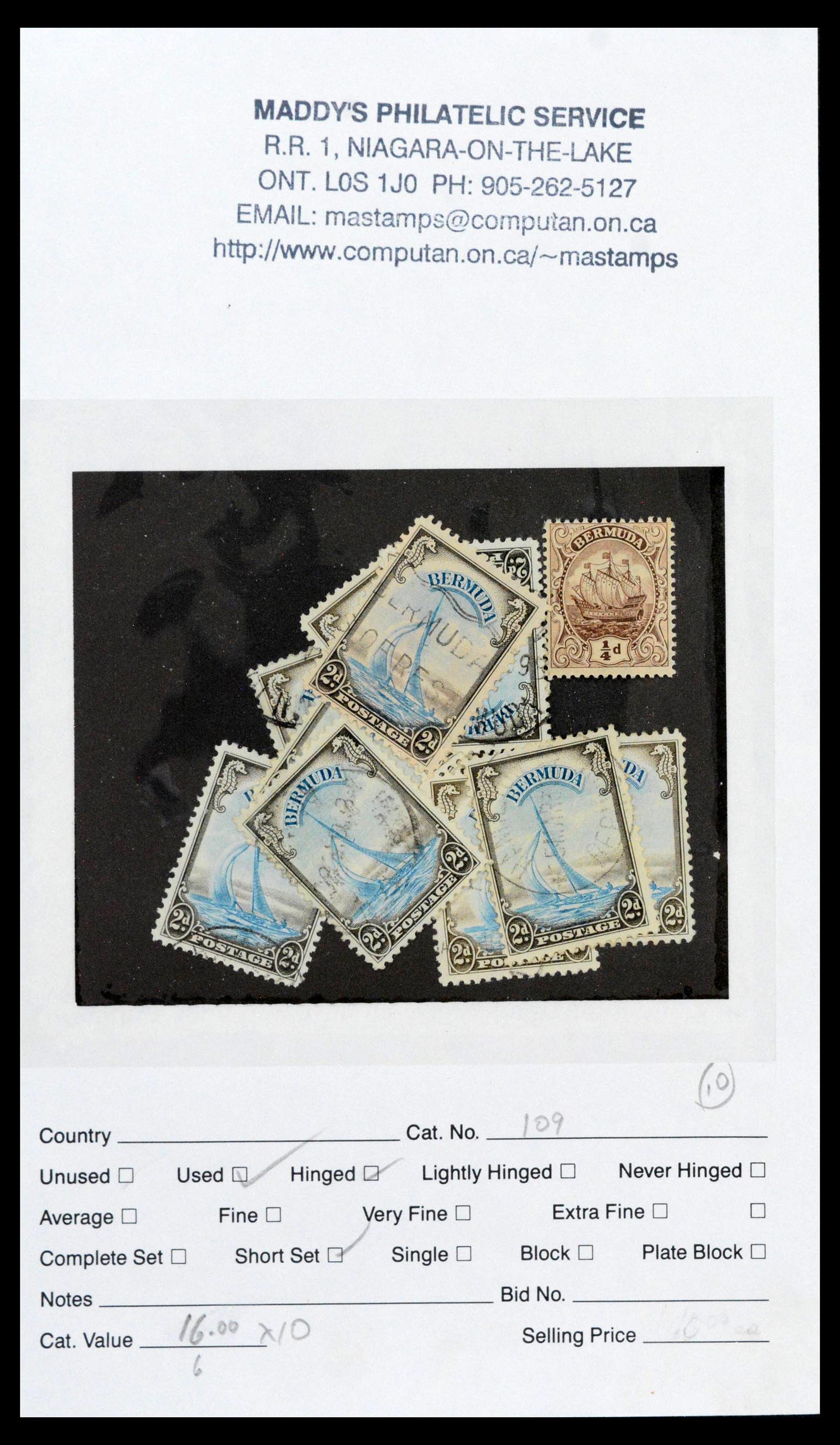 39118 0026 - Stamp collection 39118 Bermuda 1875-1953.