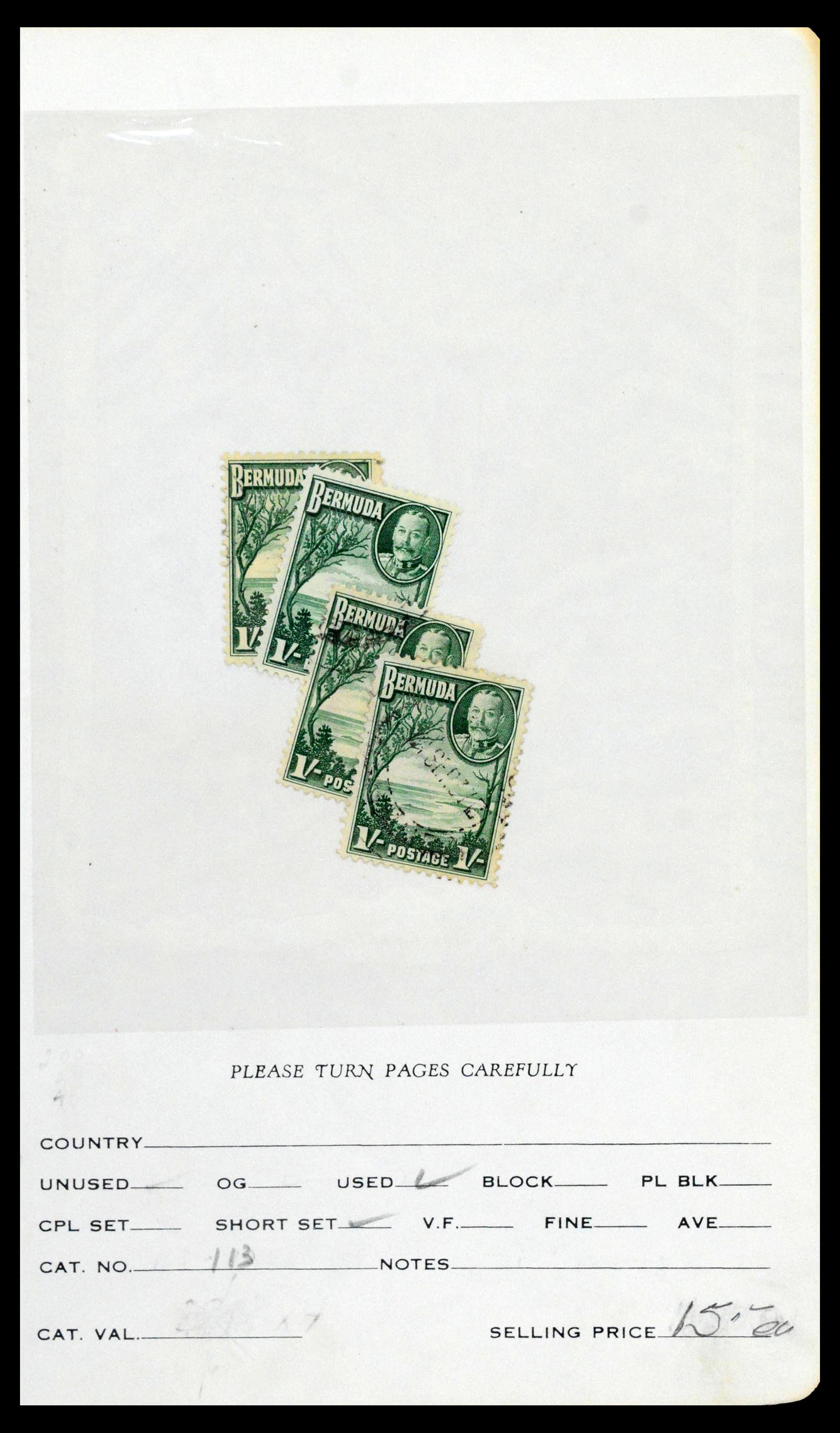 39118 0034 - Stamp collection 39118 Bermuda 1875-1953.