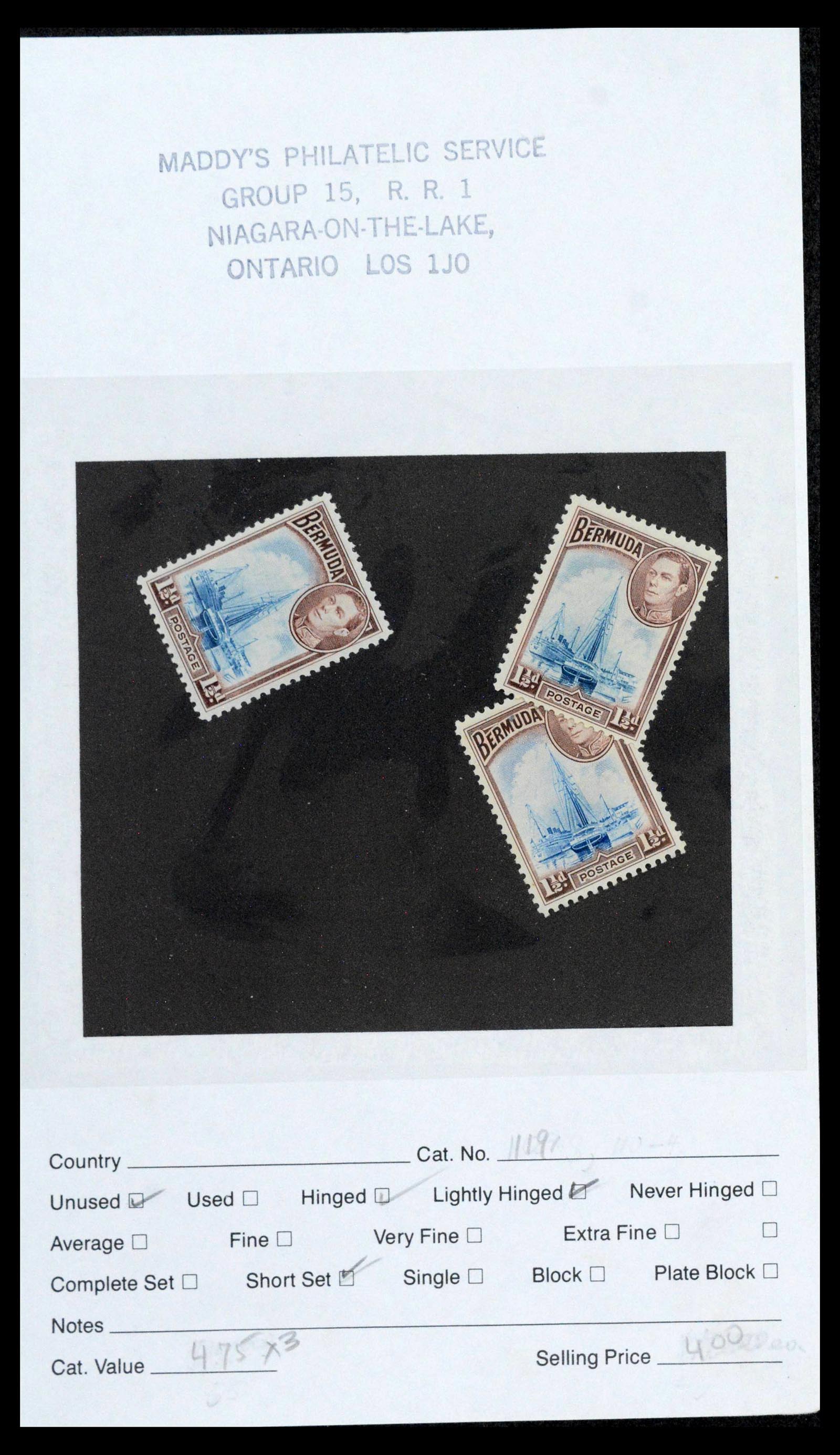 39118 0043 - Postzegelverzameling 39118 Bermuda 1875-1953.