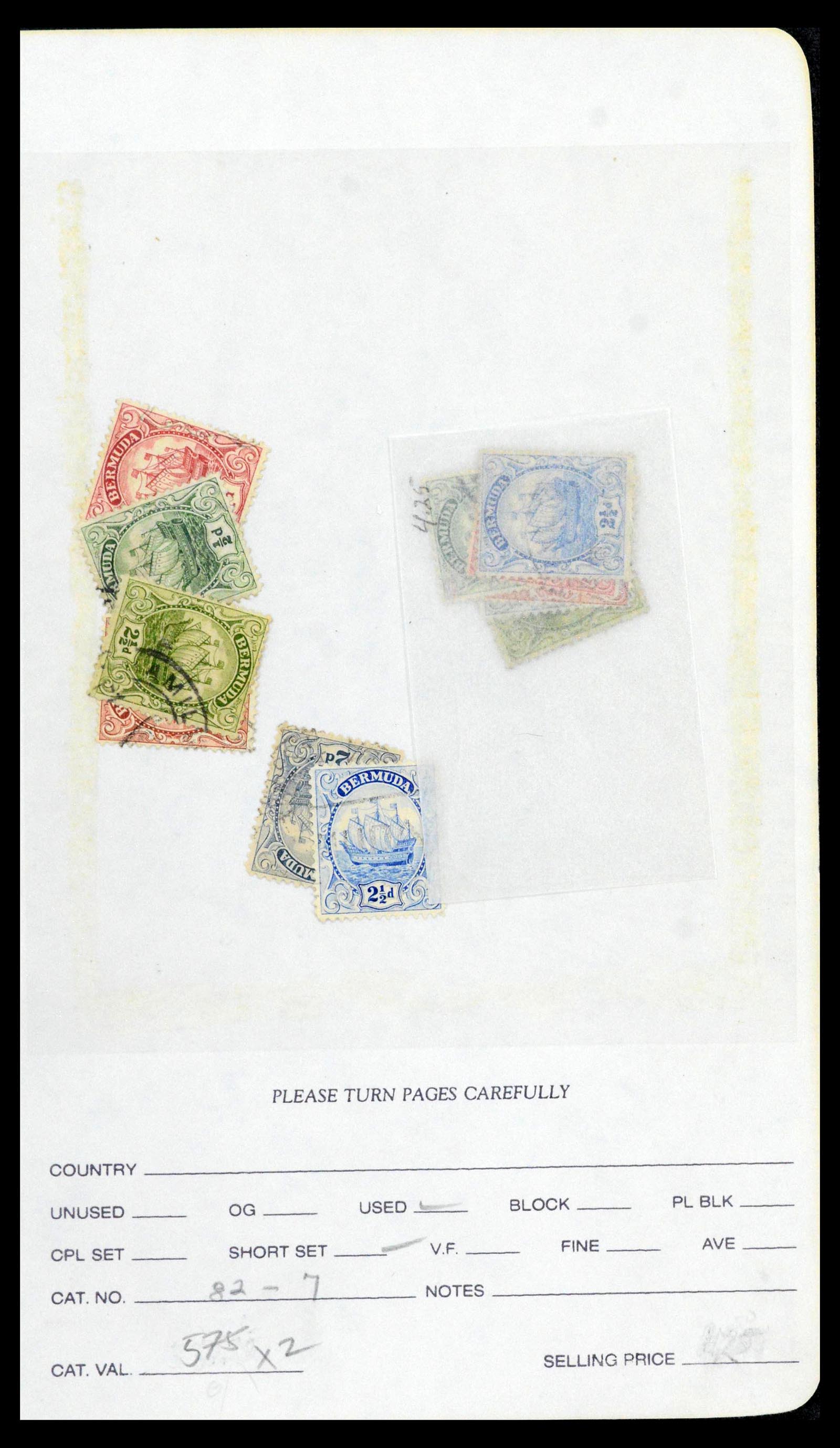 39118 0044 - Postzegelverzameling 39118 Bermuda 1875-1953.