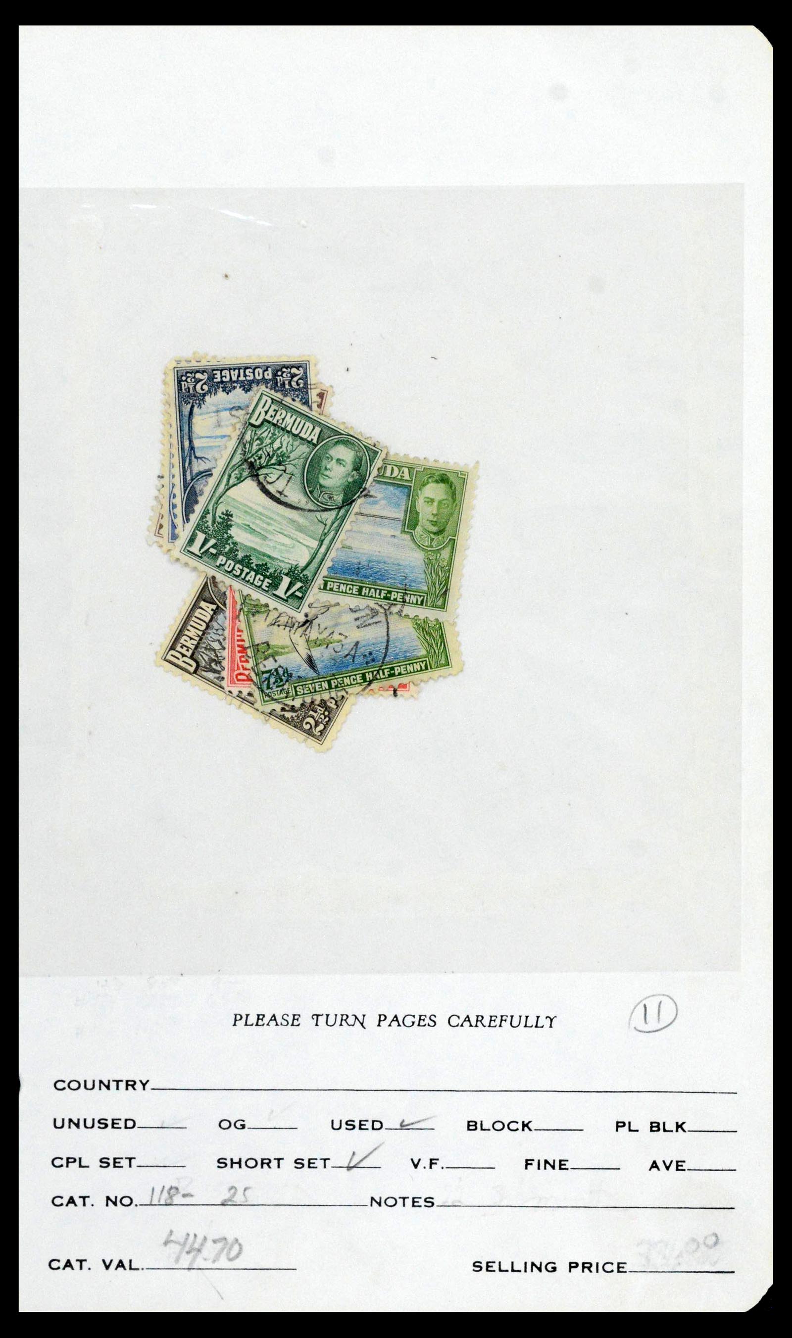 39118 0045 - Postzegelverzameling 39118 Bermuda 1875-1953.