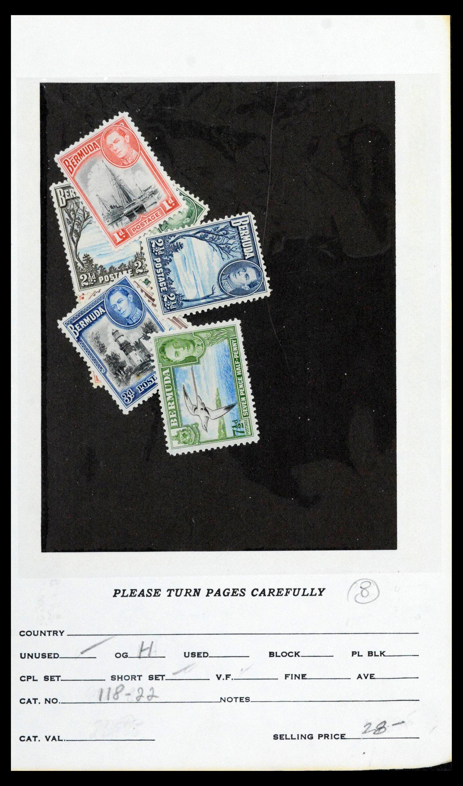 39118 0049 - Postzegelverzameling 39118 Bermuda 1875-1953.