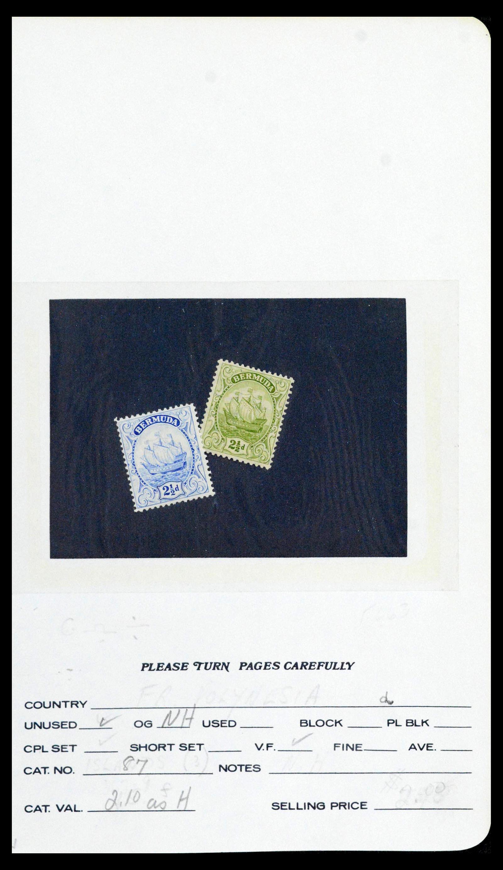 39118 0052 - Postzegelverzameling 39118 Bermuda 1875-1953.