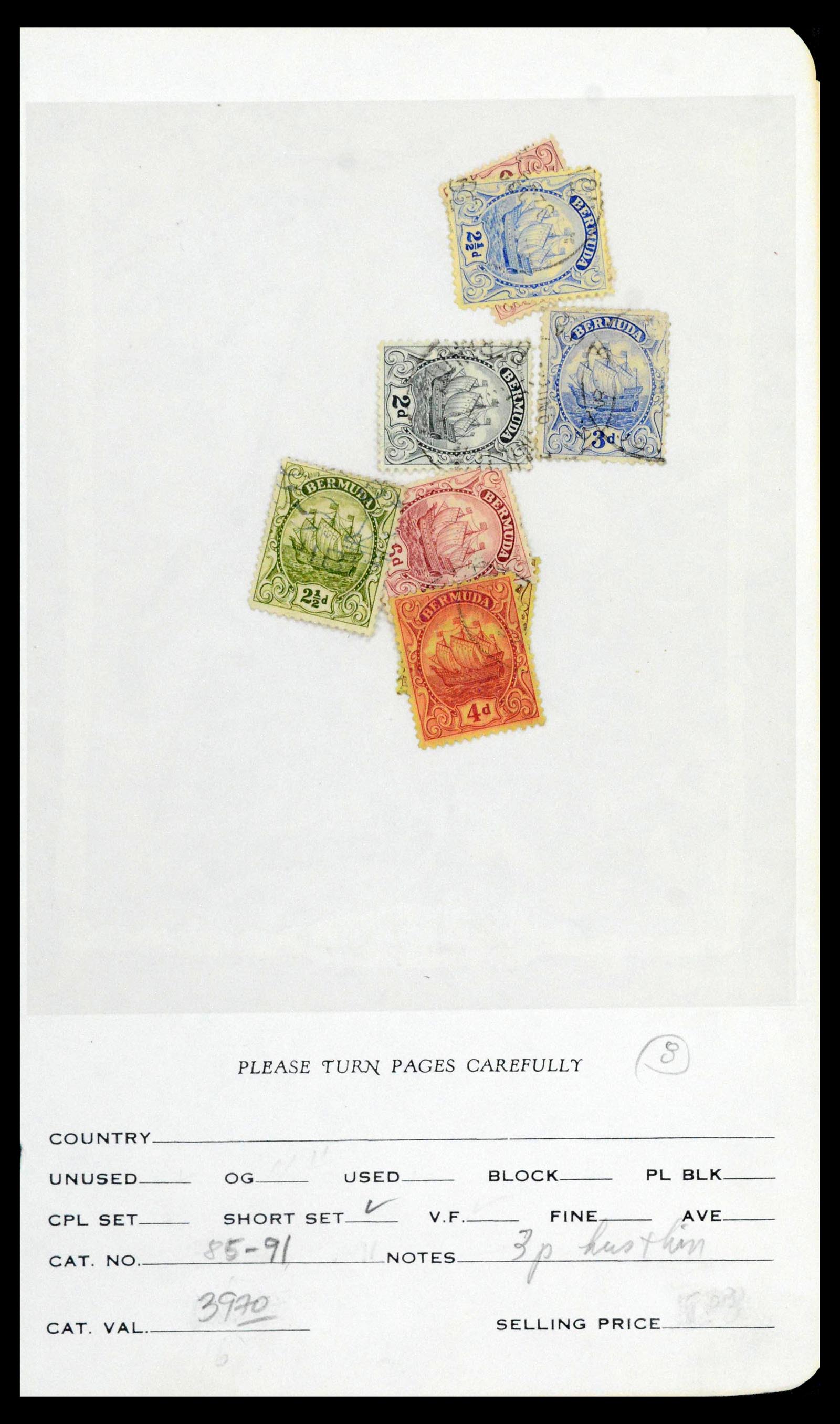 39118 0054 - Postzegelverzameling 39118 Bermuda 1875-1953.