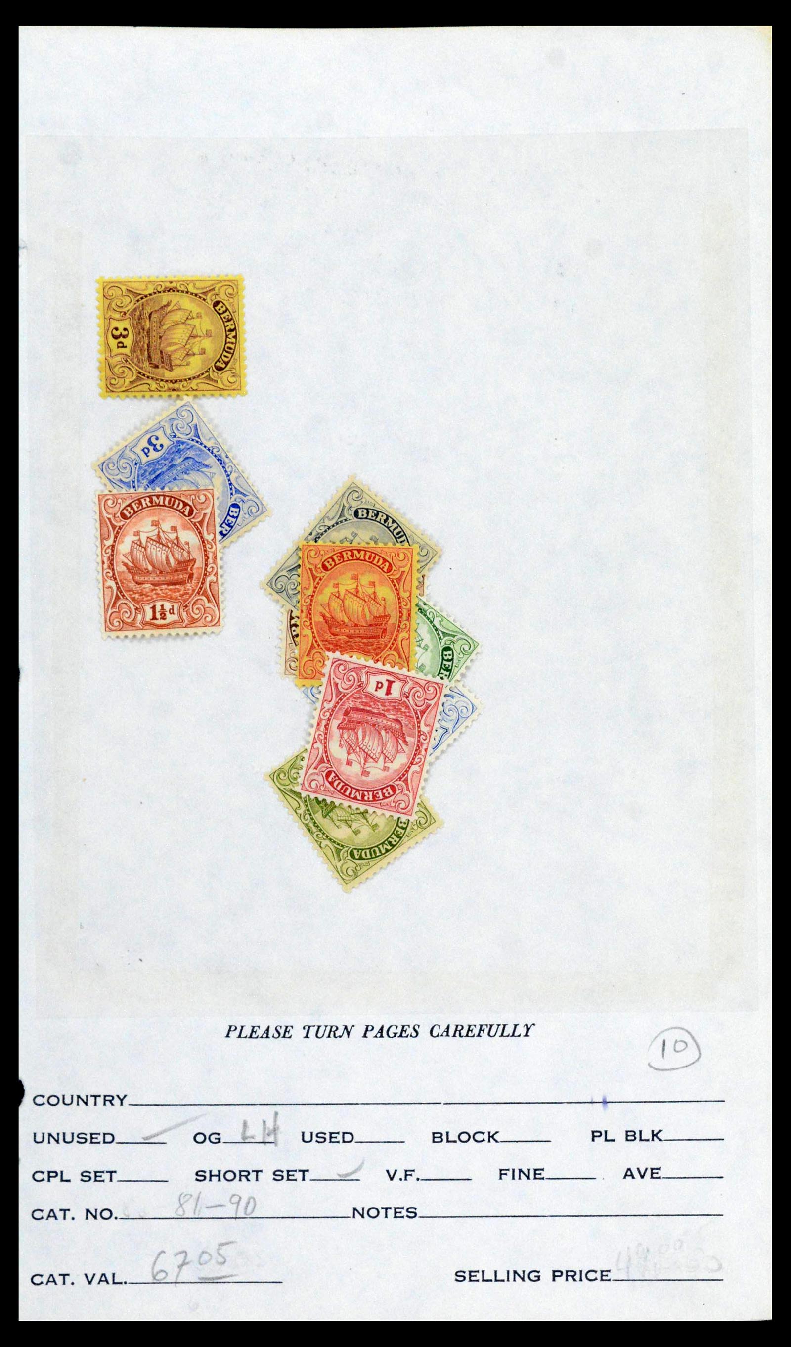 39118 0056 - Postzegelverzameling 39118 Bermuda 1875-1953.