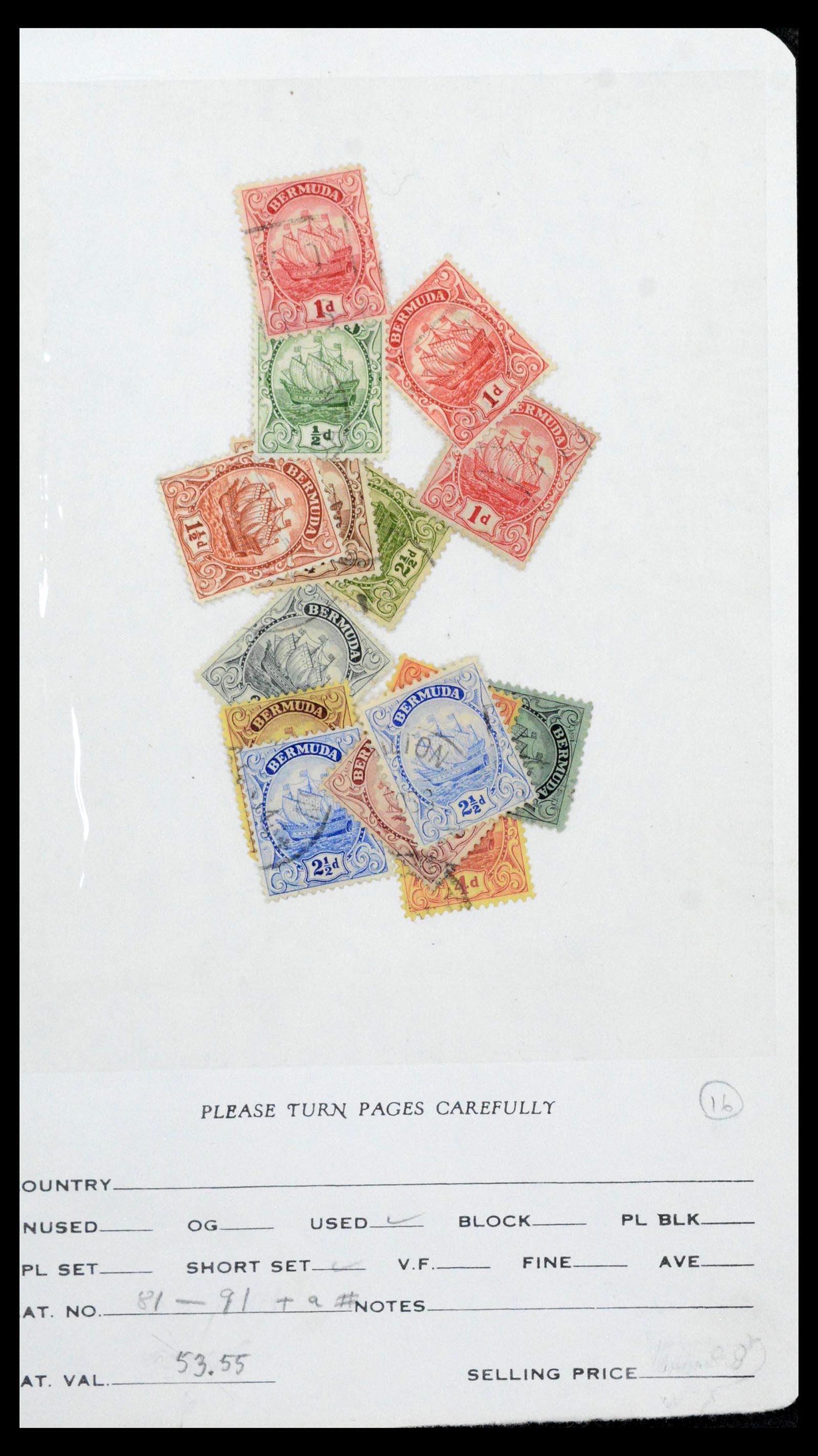 39118 0057 - Postzegelverzameling 39118 Bermuda 1875-1953.