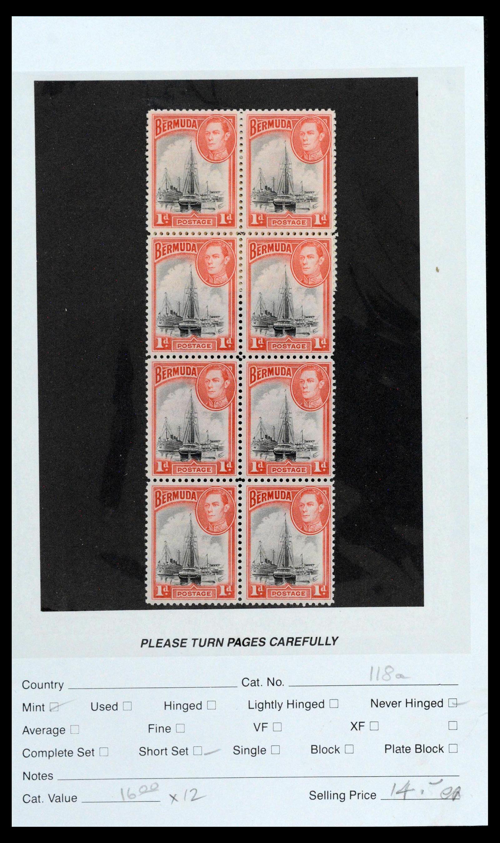 39118 0062 - Postzegelverzameling 39118 Bermuda 1875-1953.
