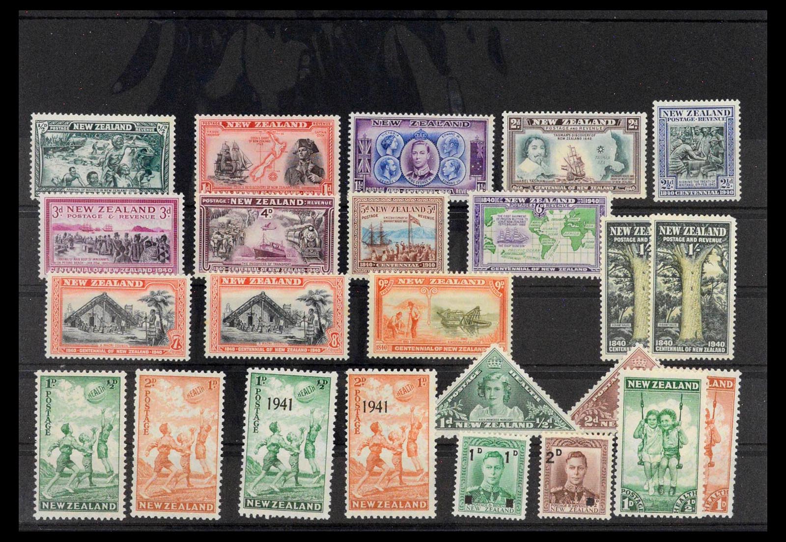 39120 0012 - Postzegelverzameling 39120 Nieuw Zeeland 1857-1969.