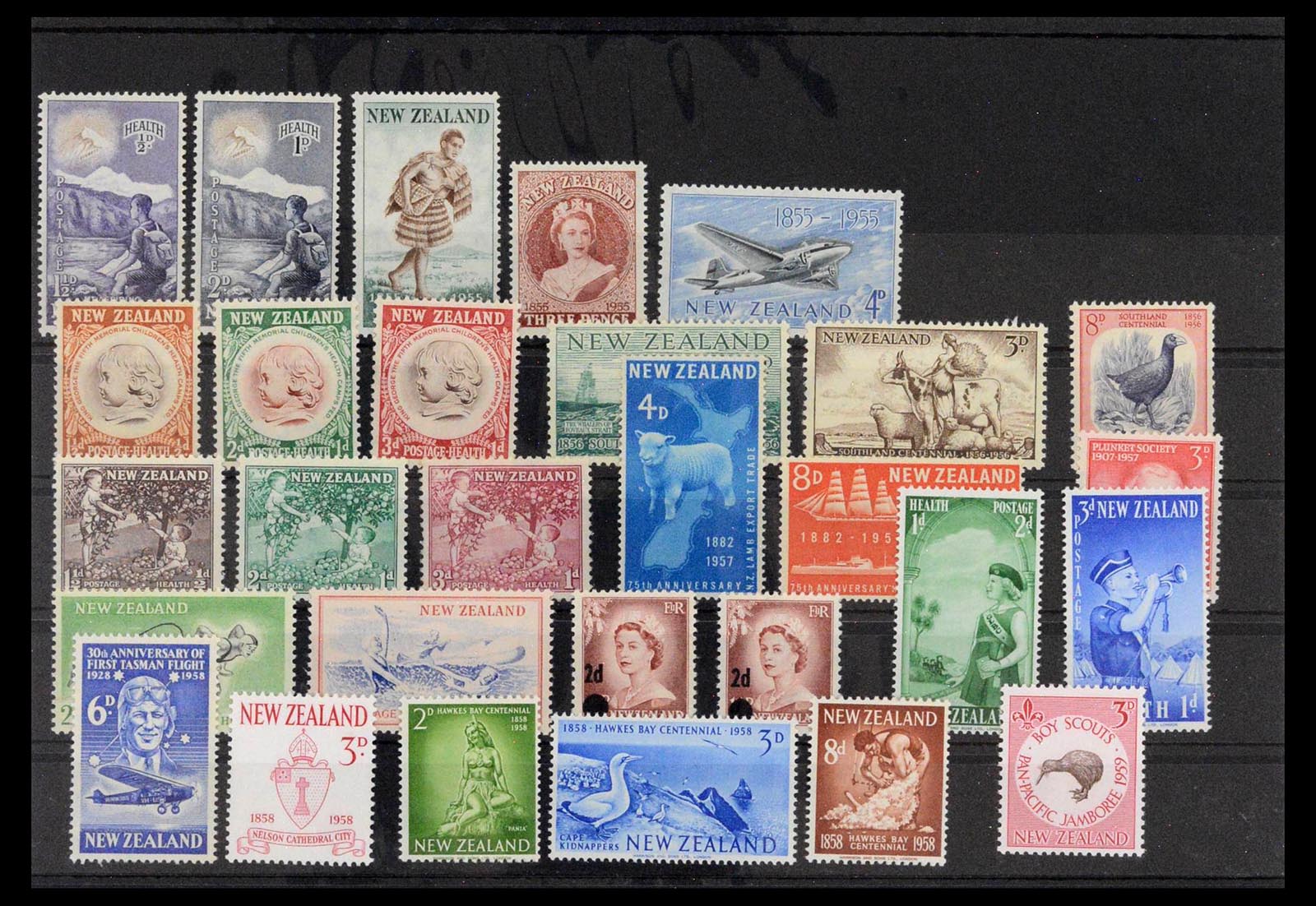 39120 0016 - Postzegelverzameling 39120 Nieuw Zeeland 1857-1969.