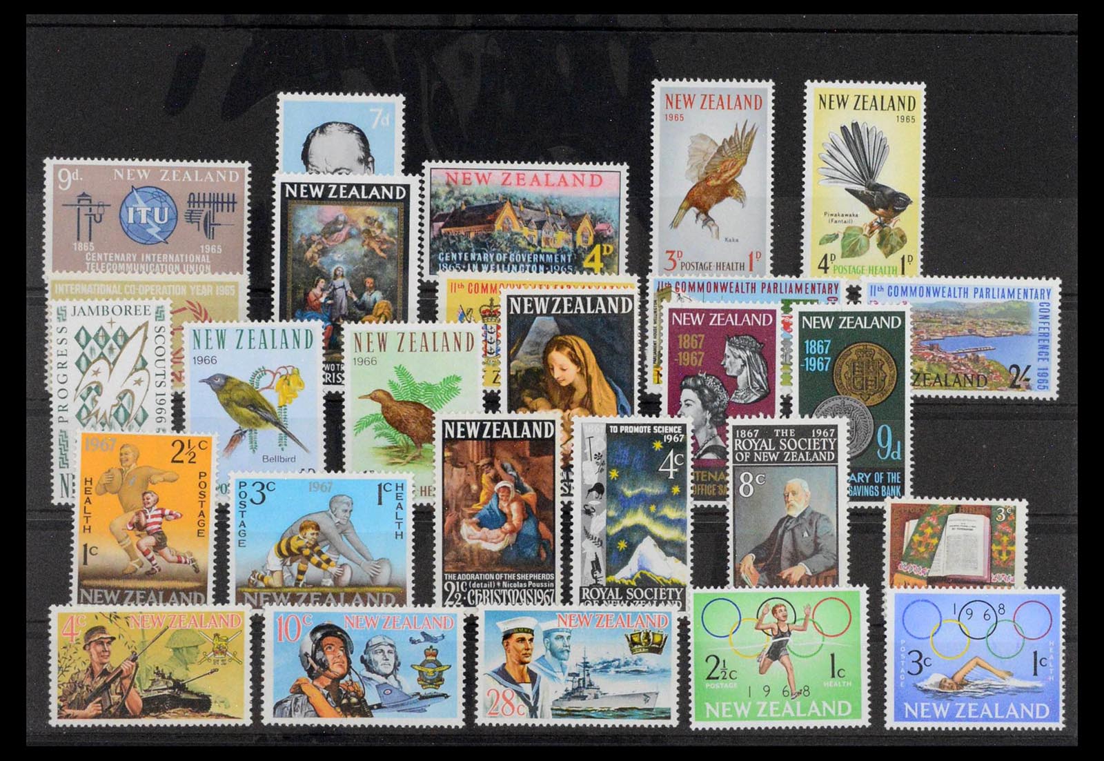 39120 0020 - Stamp collection 39120 New Zealand 1857-1969.