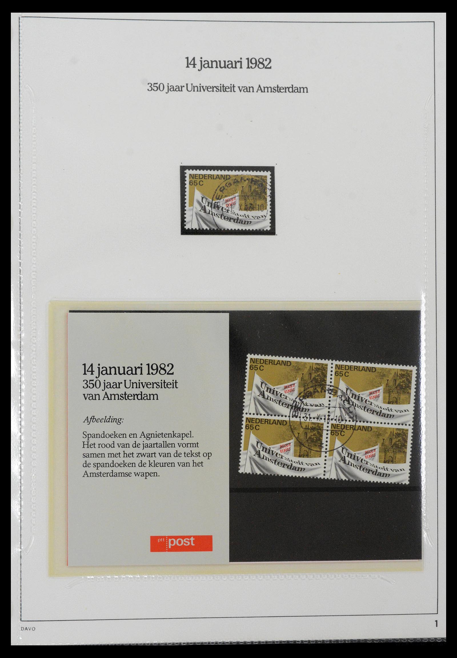 39121 0001 - Postzegelverzameling 39121 Nederland PTT-mapjes 1982-2001.