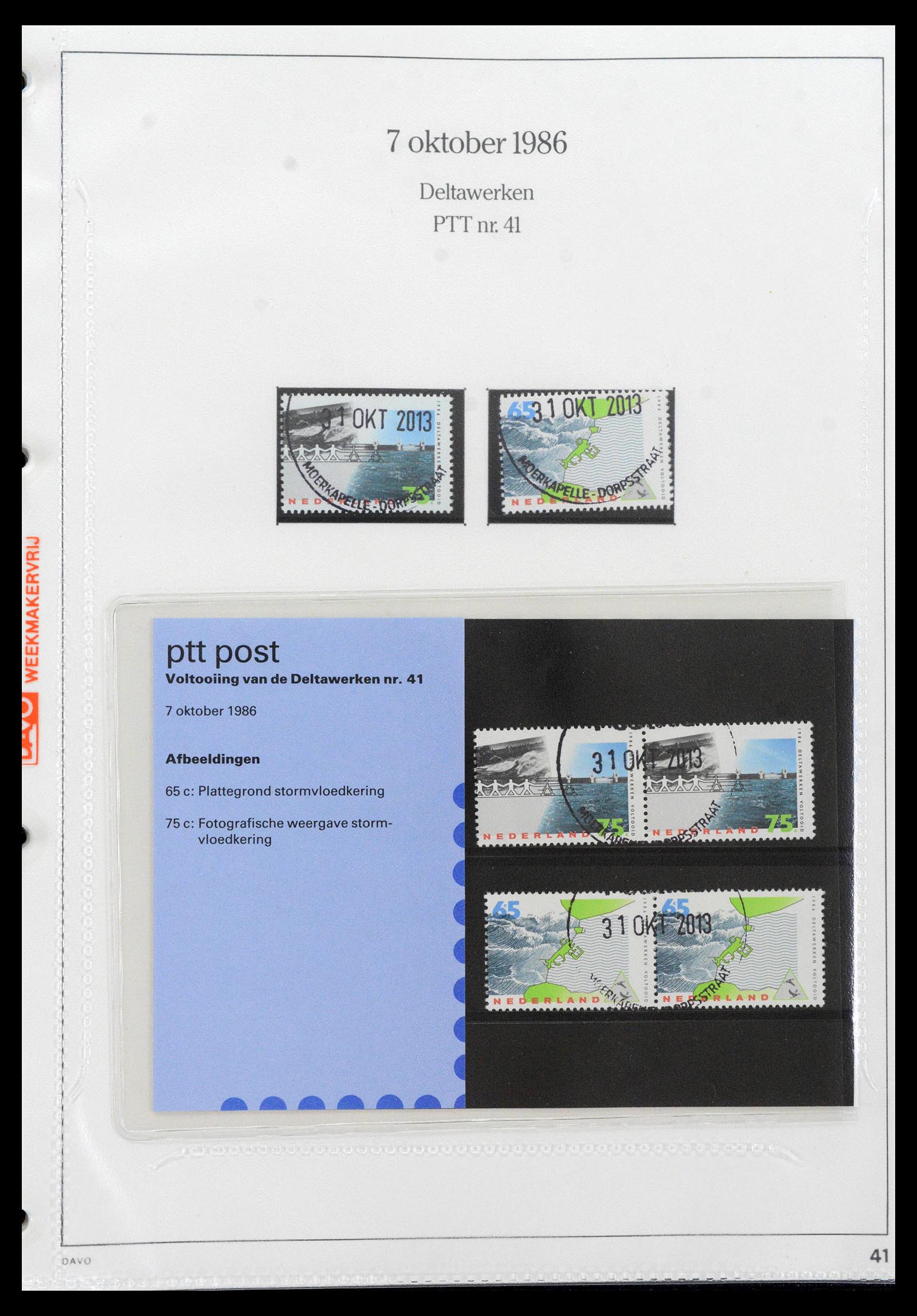 39121 0041 - Stamp collection 39121 Netherlands presentationpacks 1982-2001.