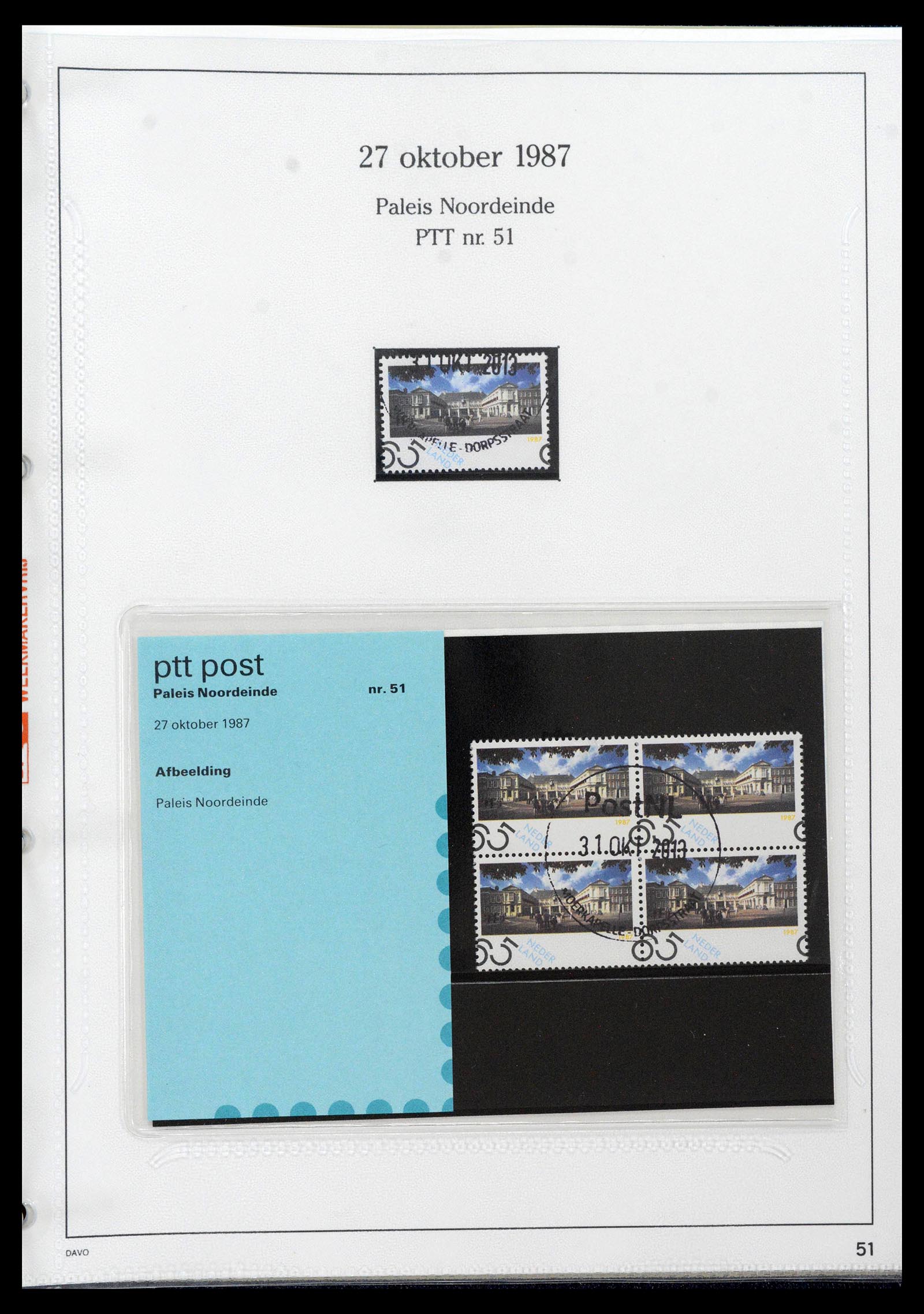39121 0051 - Stamp collection 39121 Netherlands presentationpacks 1982-2001.