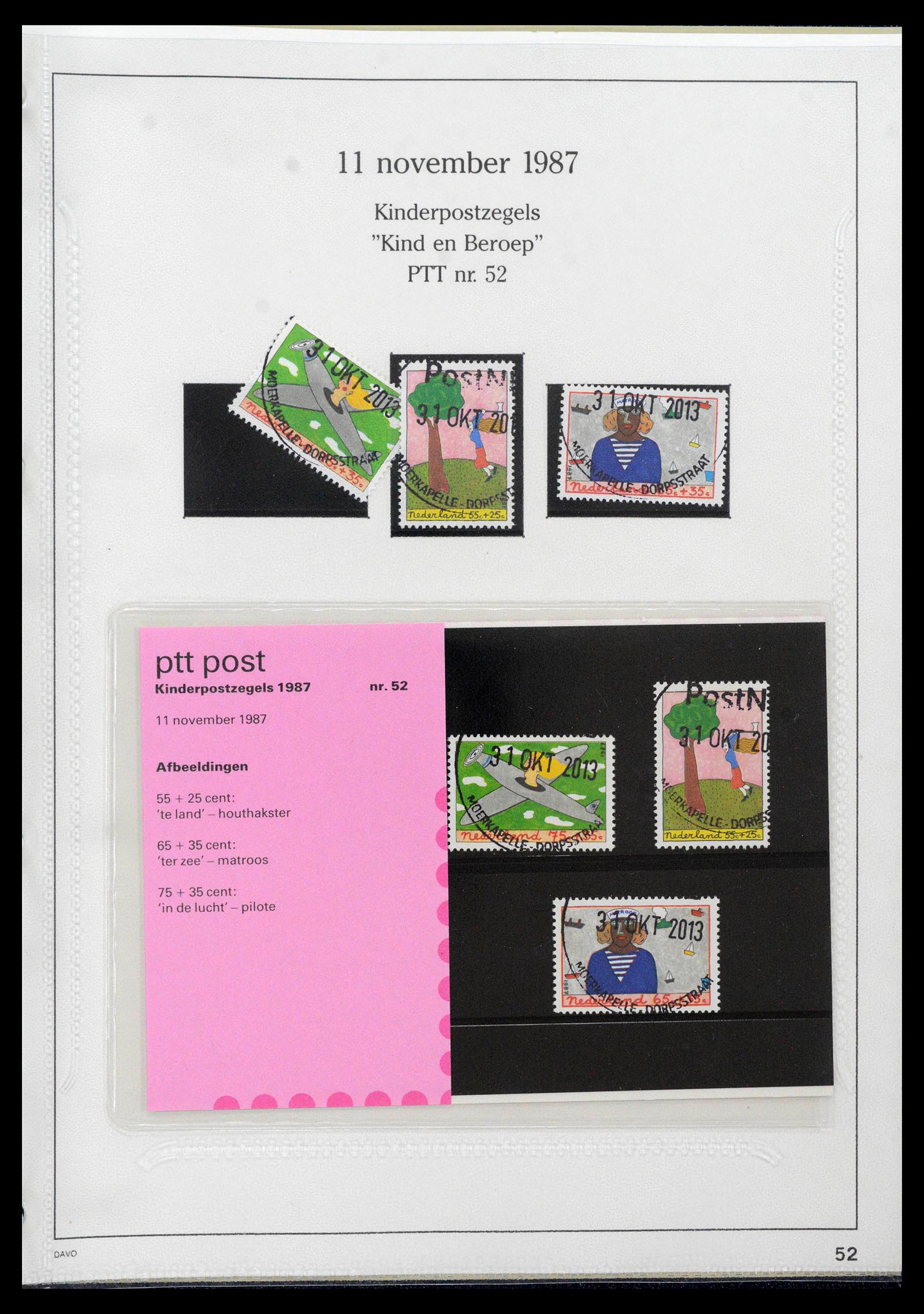 39121 0052 - Stamp collection 39121 Netherlands presentationpacks 1982-2001.