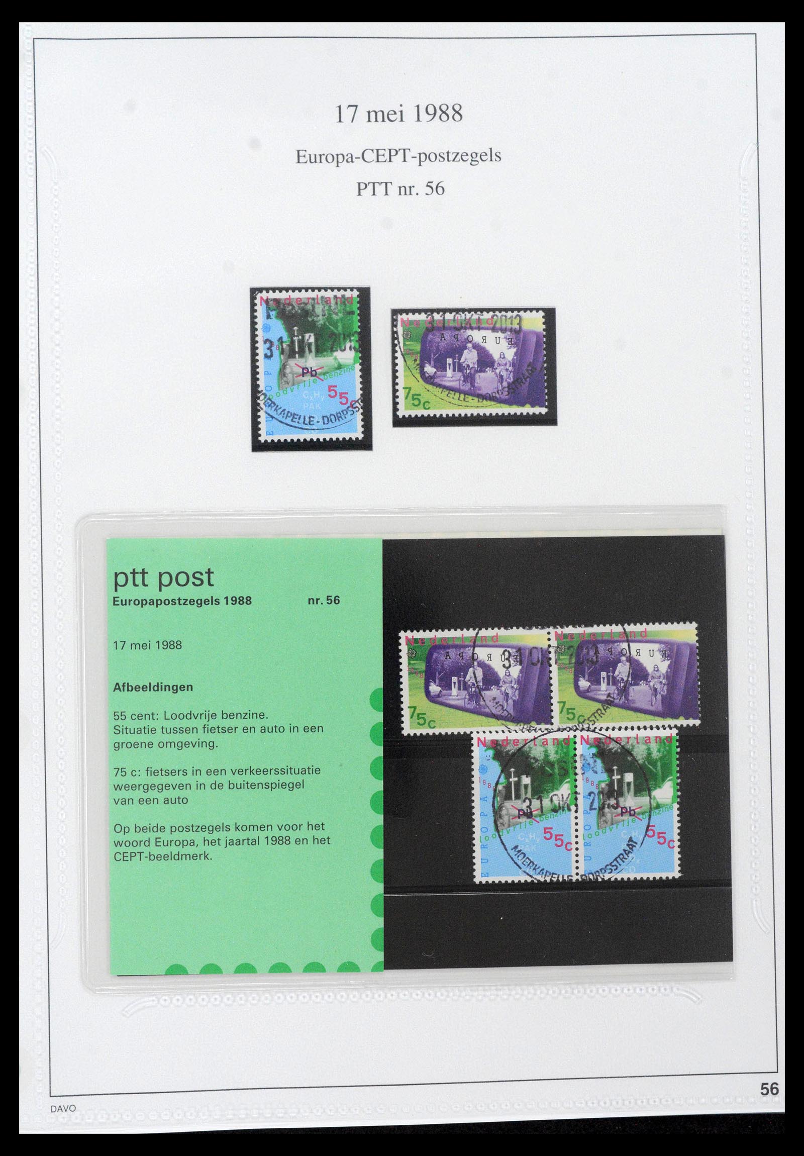 39121 0056 - Stamp collection 39121 Netherlands presentationpacks 1982-2001.