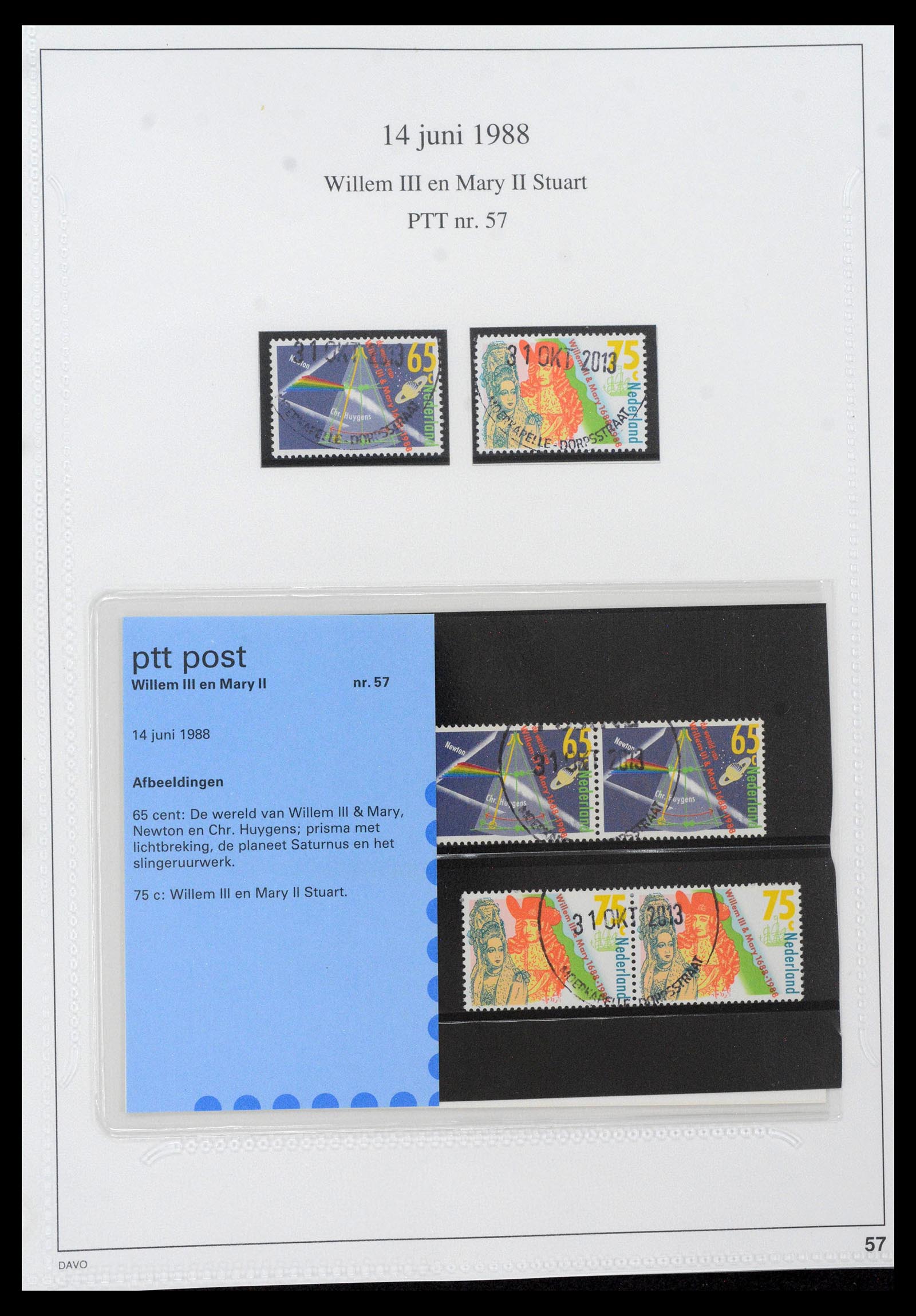 39121 0057 - Stamp collection 39121 Netherlands presentationpacks 1982-2001.