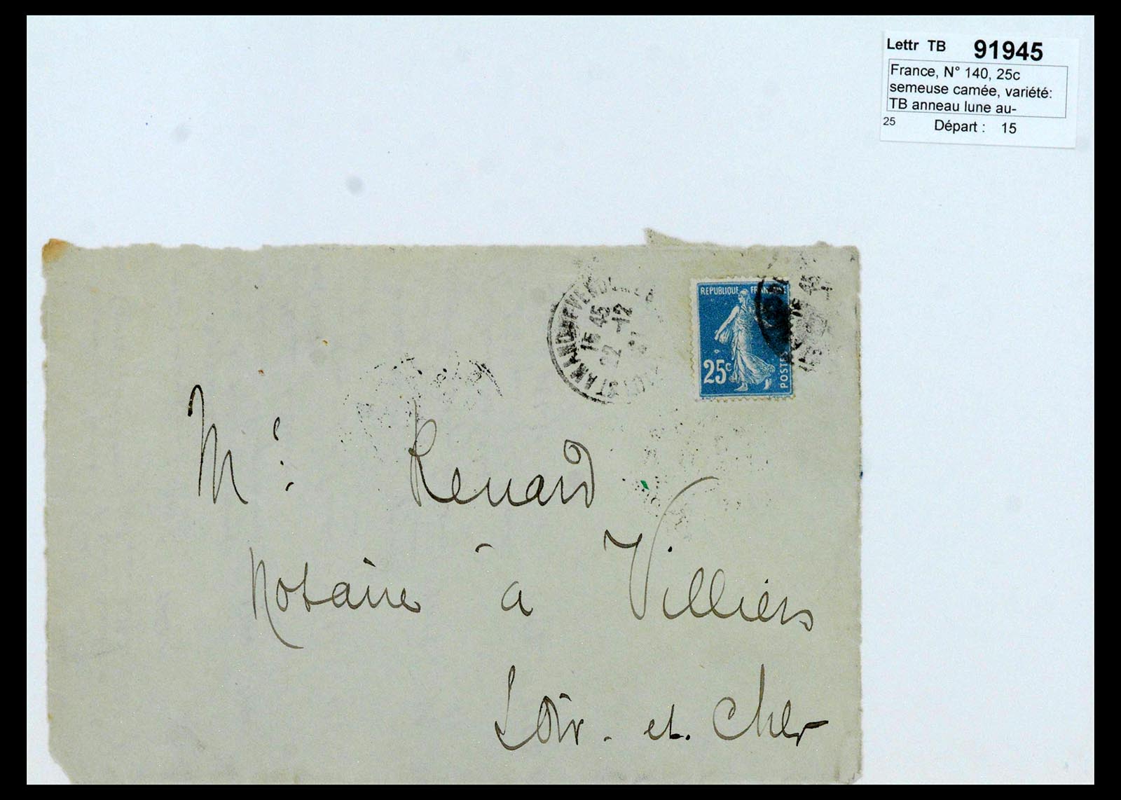 39122 0003 - Postzegelverzameling 39122 Frankrijk brieven 1870-1960.