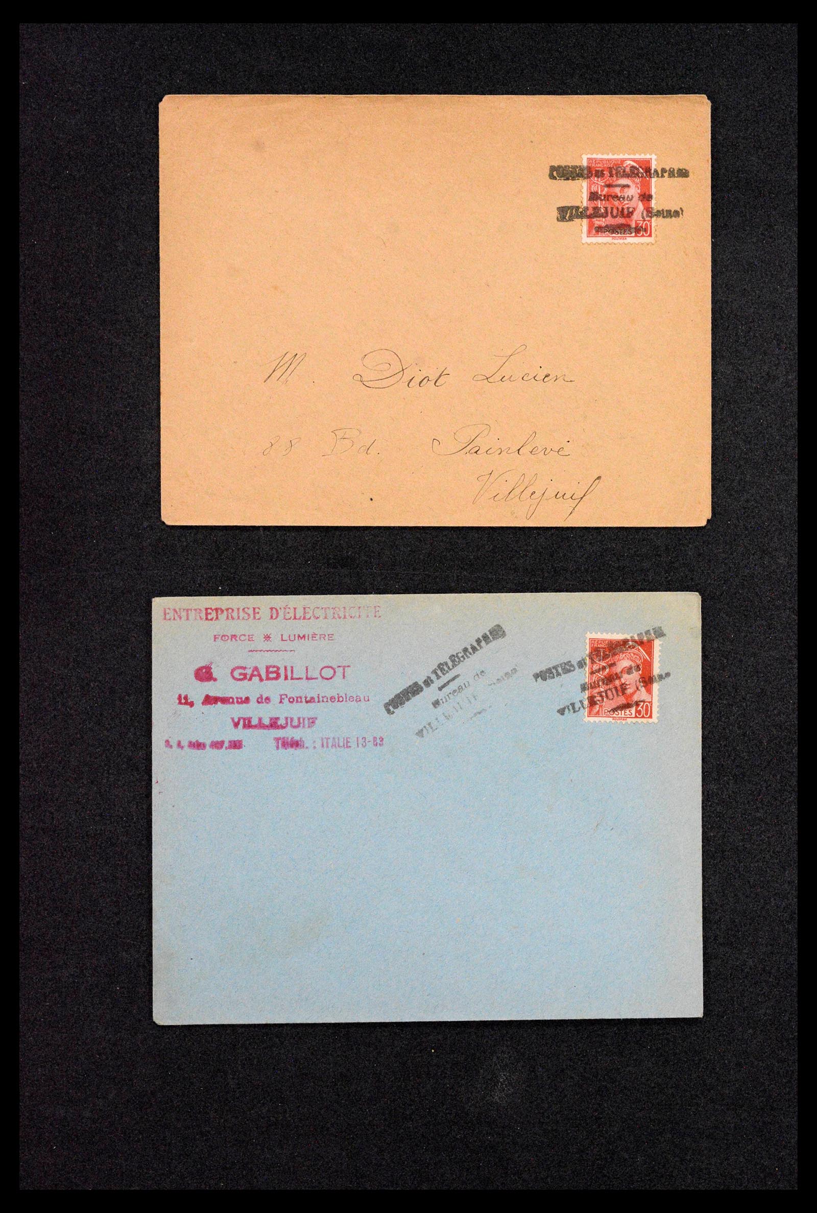 39122 0007 - Postzegelverzameling 39122 Frankrijk brieven 1870-1960.
