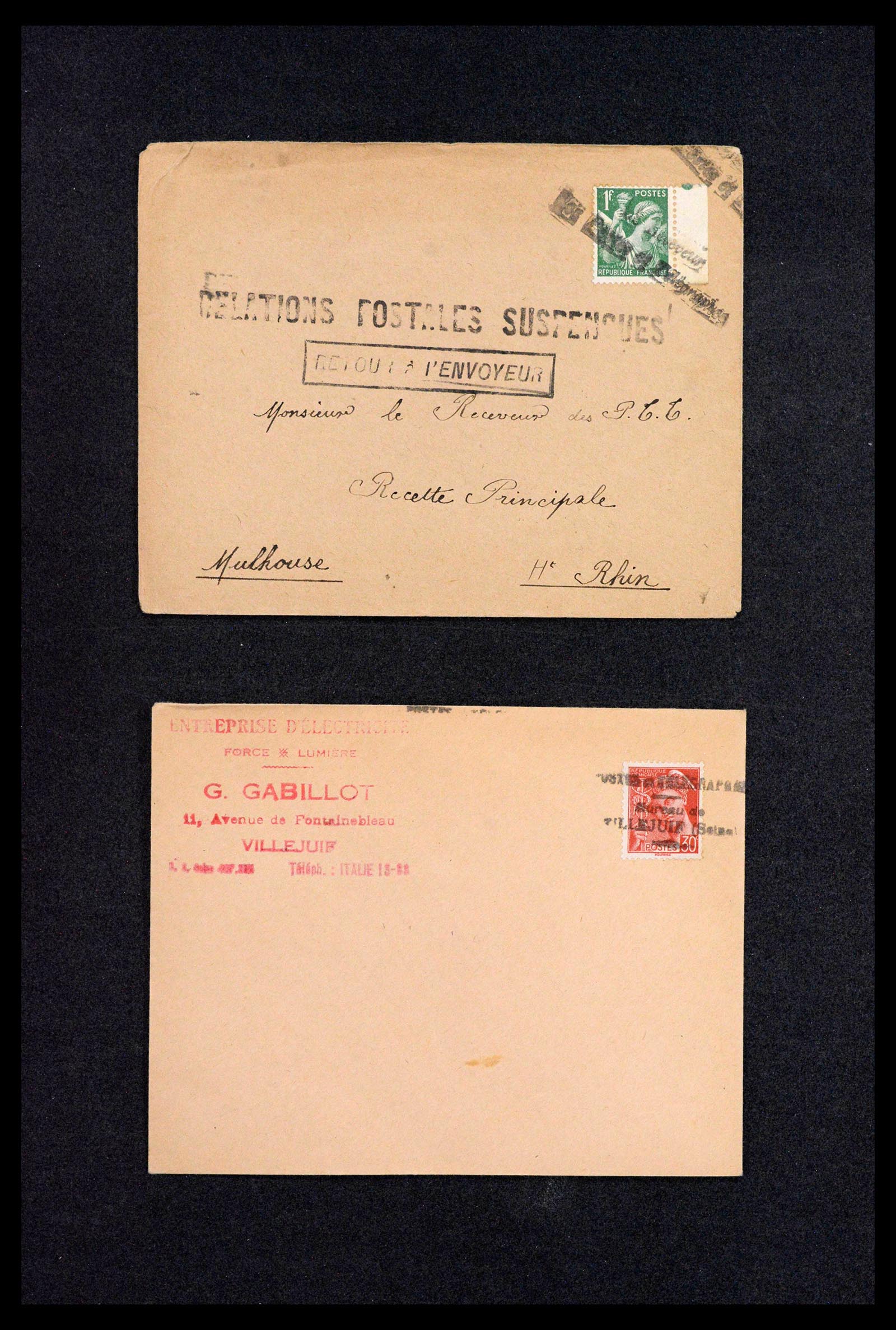 39122 0011 - Stamp collection 39122 France covers 1870-1960.
