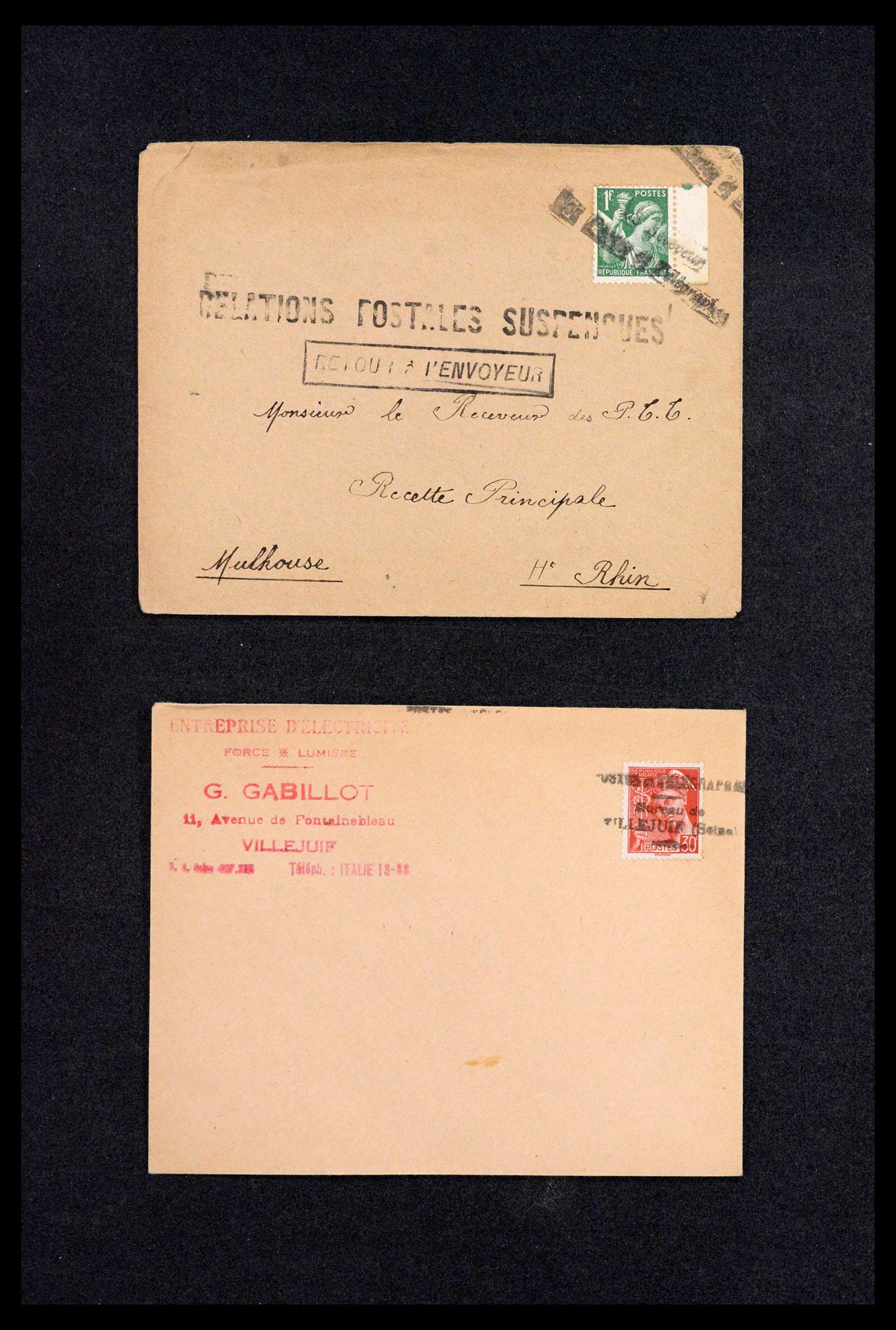 39122 0011 - Postzegelverzameling 39122 Frankrijk brieven 1870-1960.