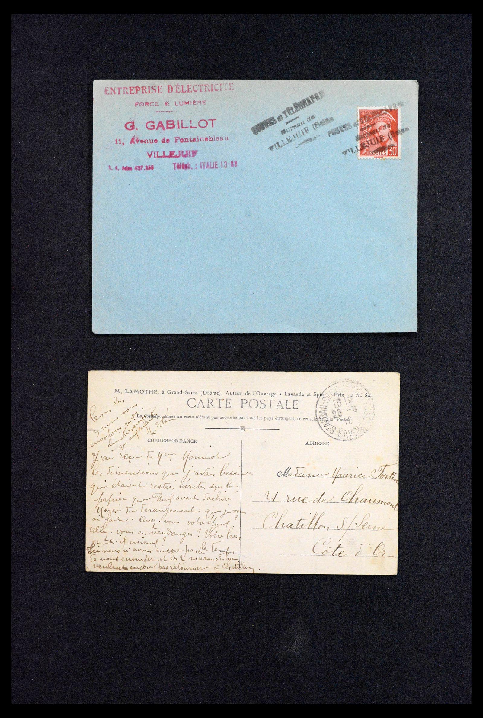 39122 0014 - Postzegelverzameling 39122 Frankrijk brieven 1870-1960.